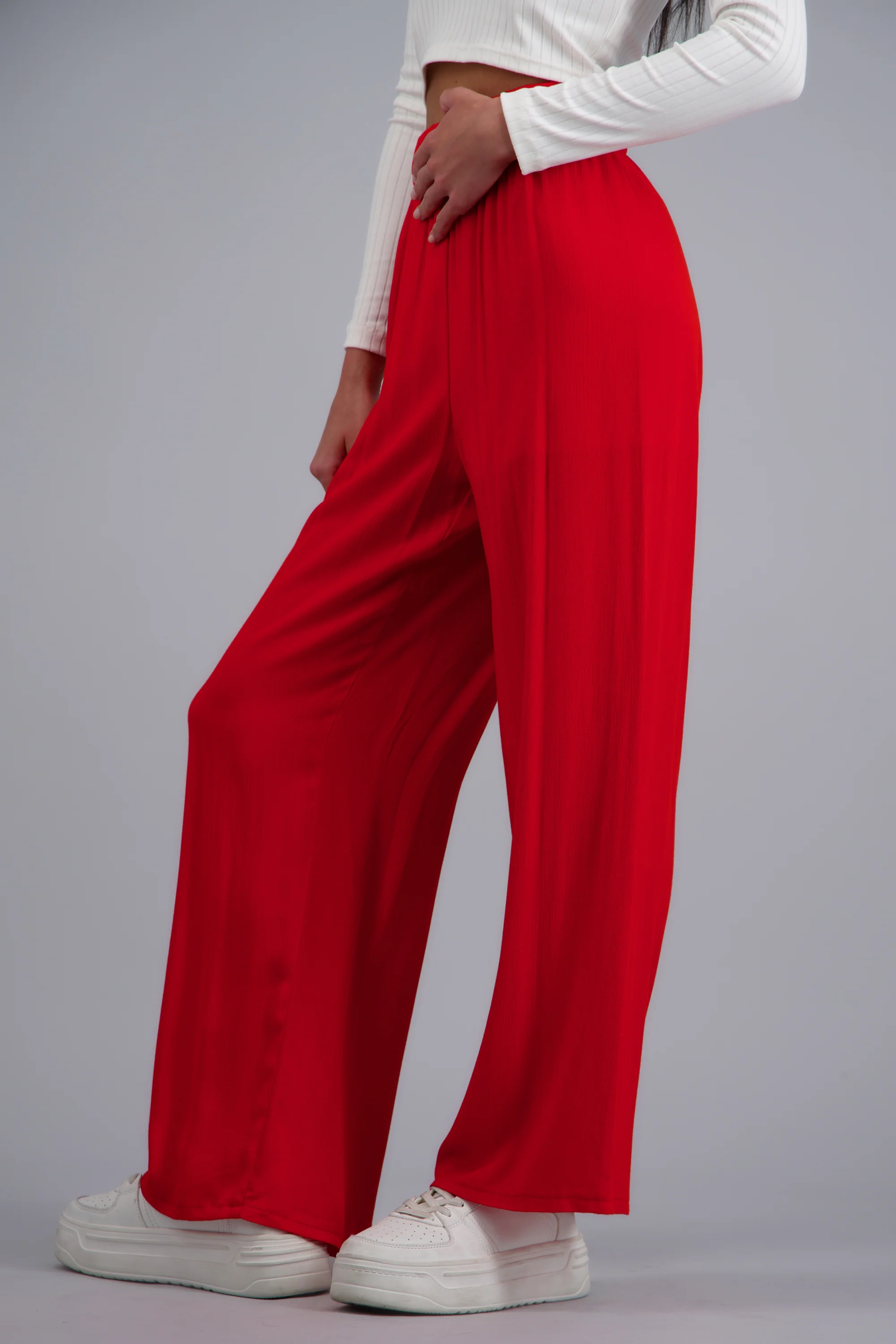 Pantalón wide leg cintura elástica - Image 3