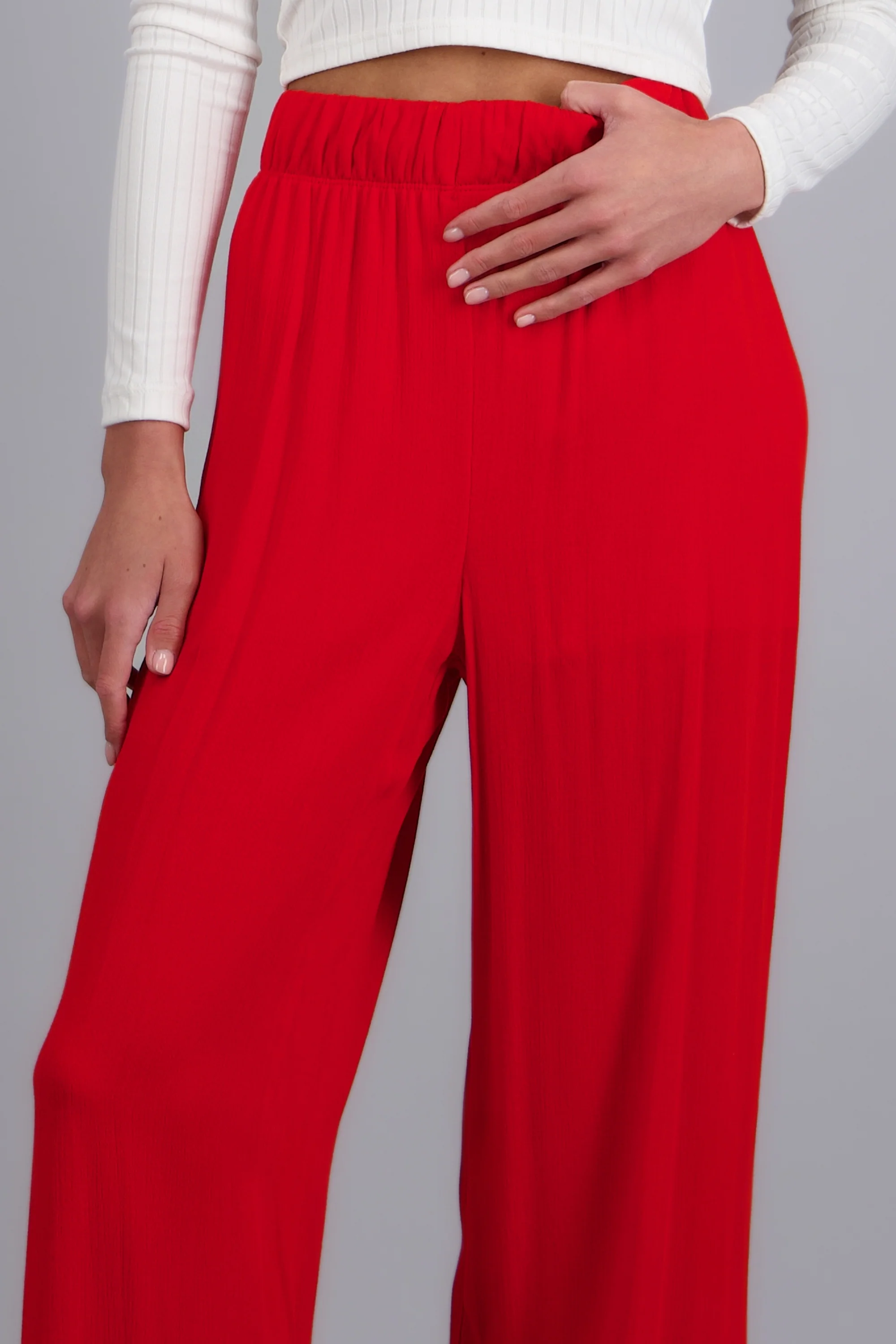 Pantalón wide leg cintura elástica - Image 5