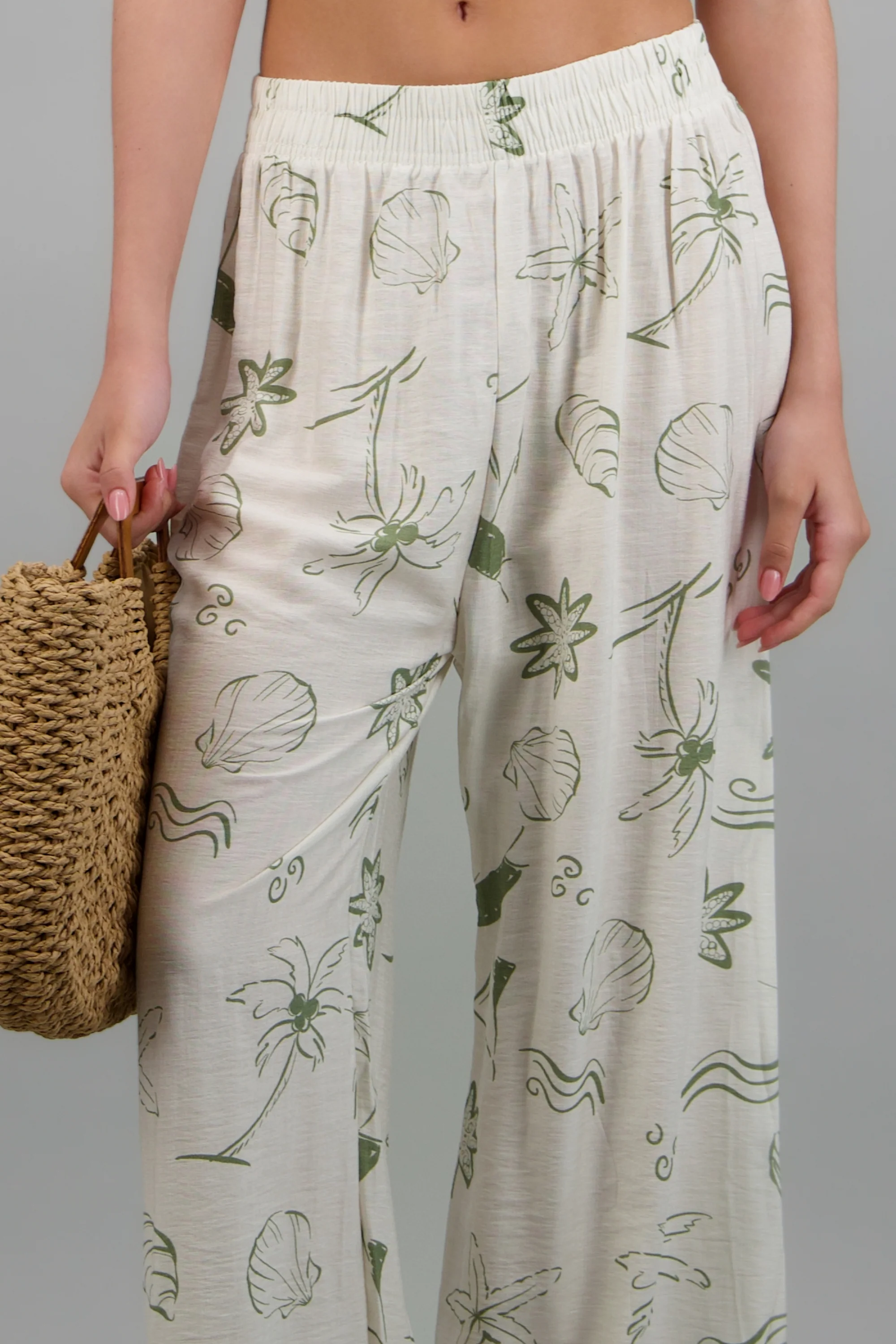 Pantalón wide leg de estampados marítimos - Image 5