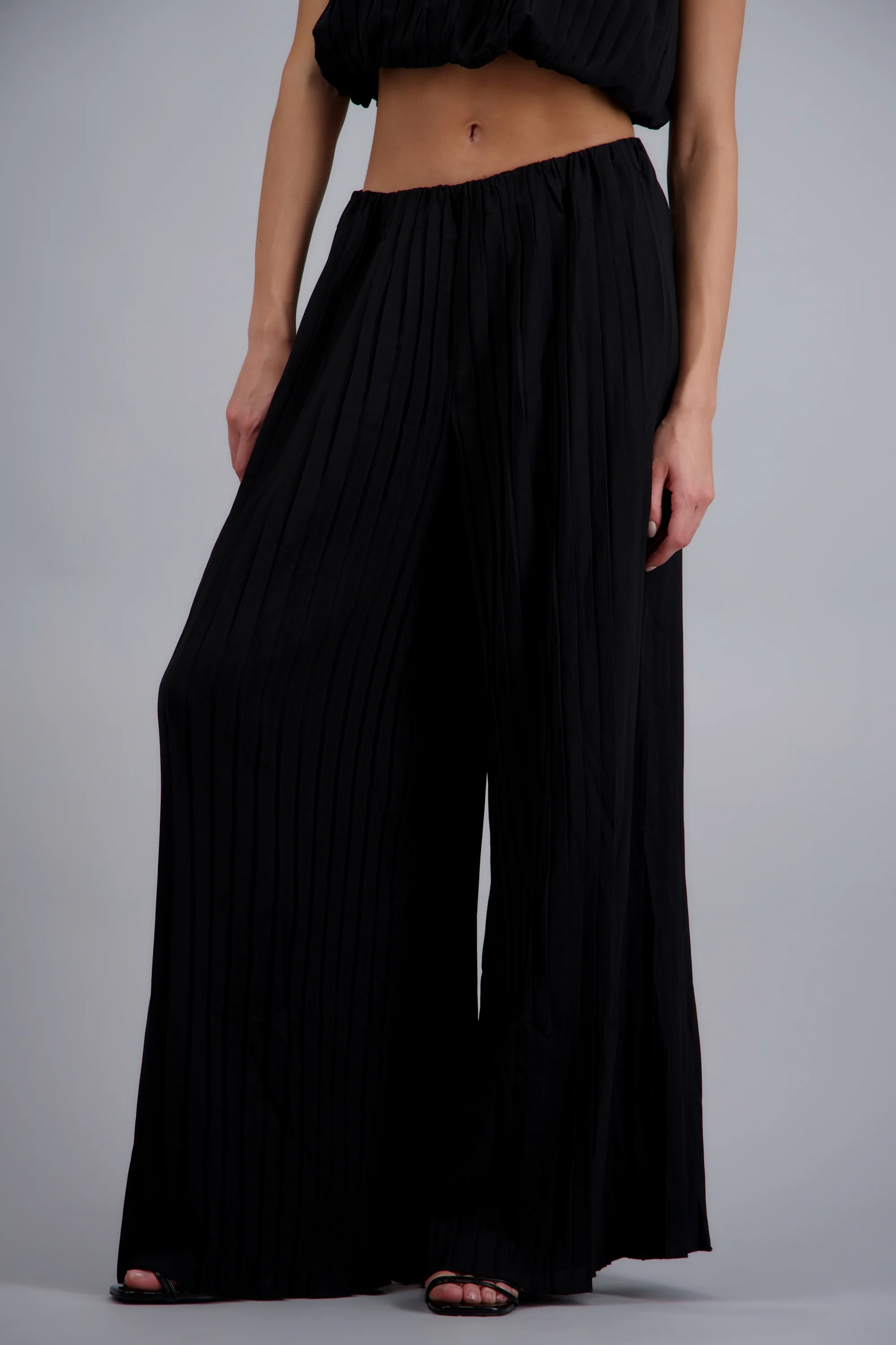 Pantalon wide leg detalle textura - Image 2