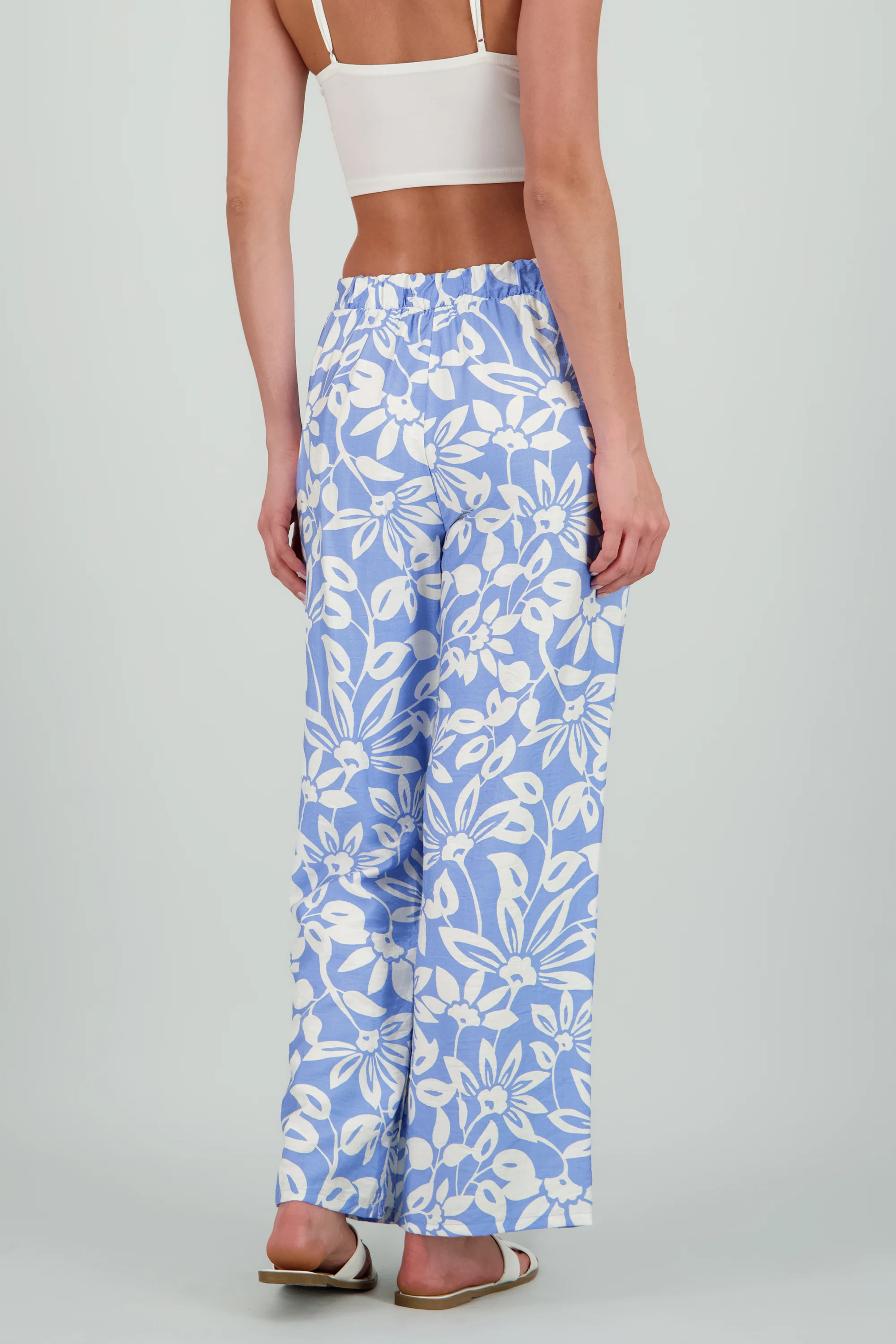 Pantalon wide leg estampado flores - Image 4
