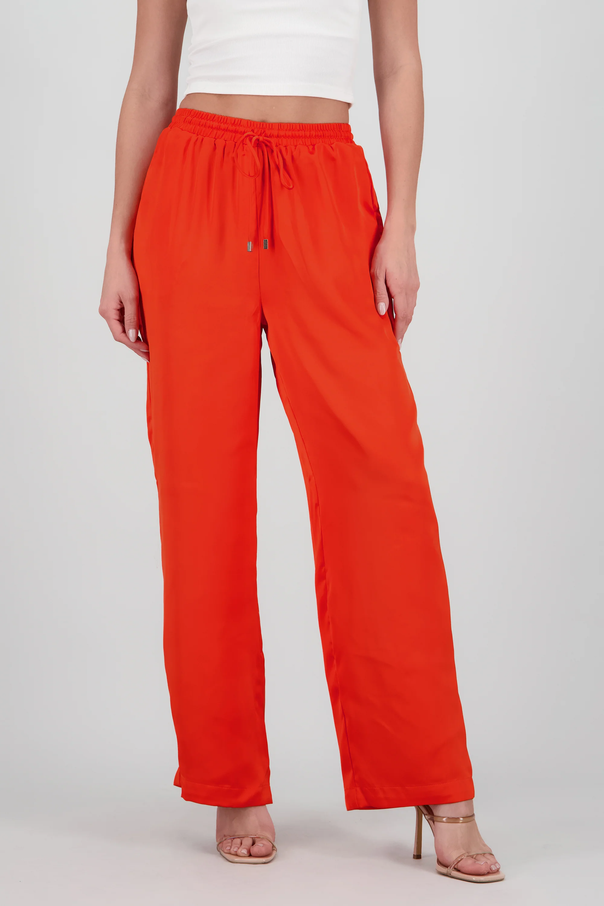 Pantalon wide leg satin - Image 2