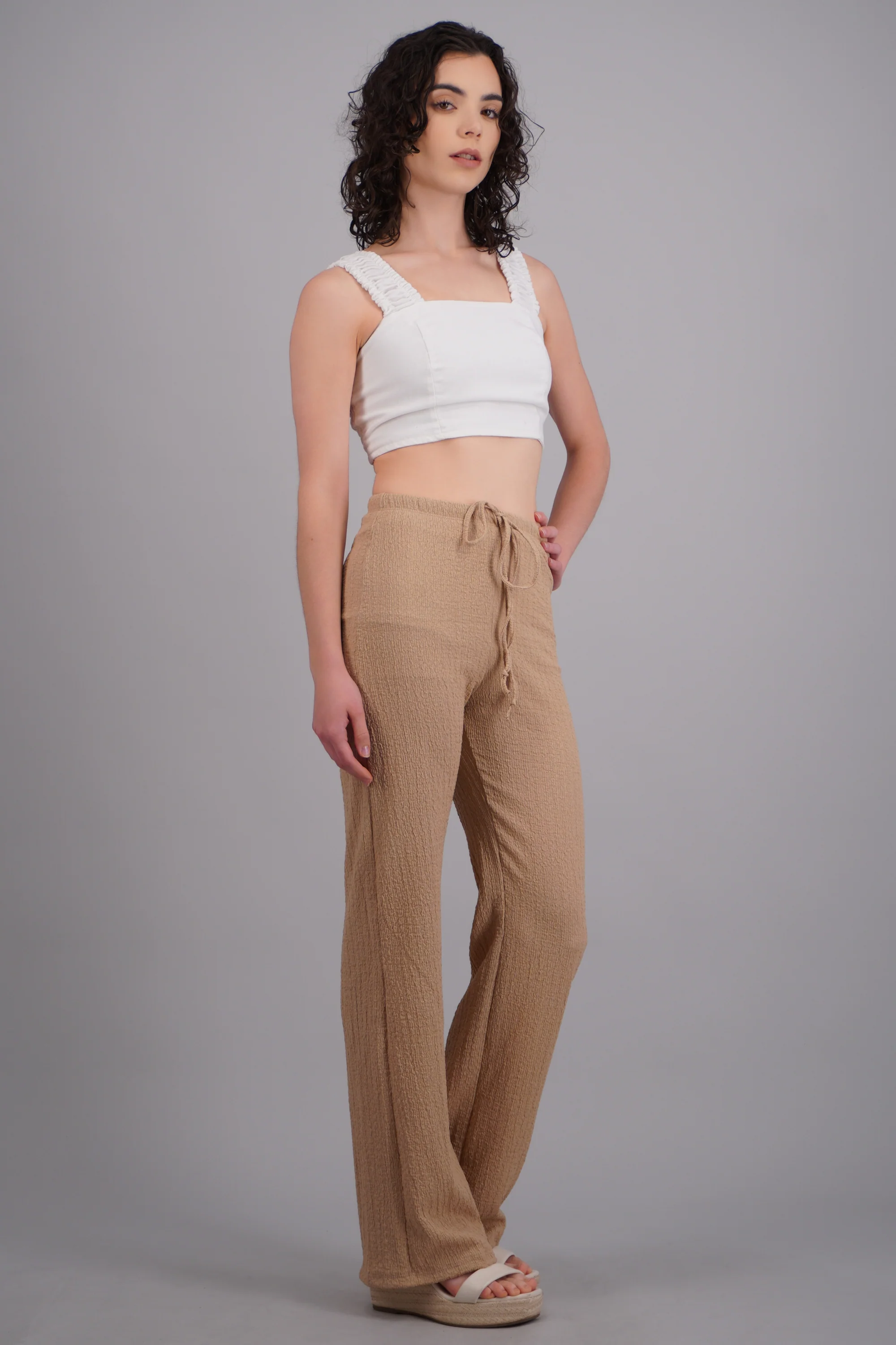 Pantalones con jaretas textura - Image 2