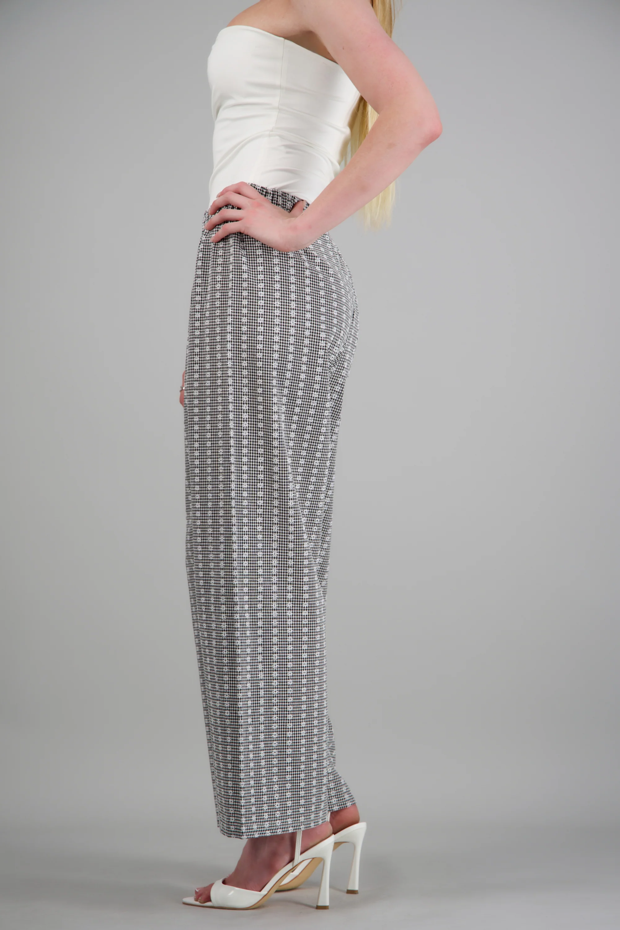 Pantalones cuadros y mini flores - Image 2