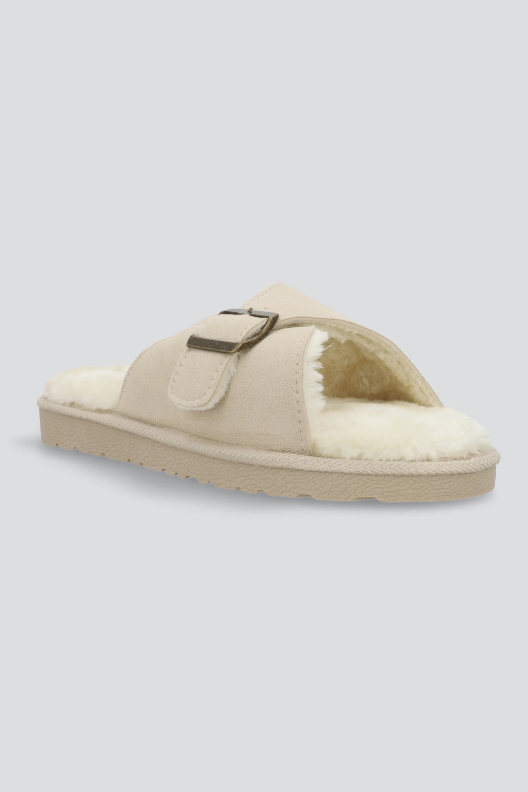 Pantufla tira ancha hebilla forro peluche - Image 4