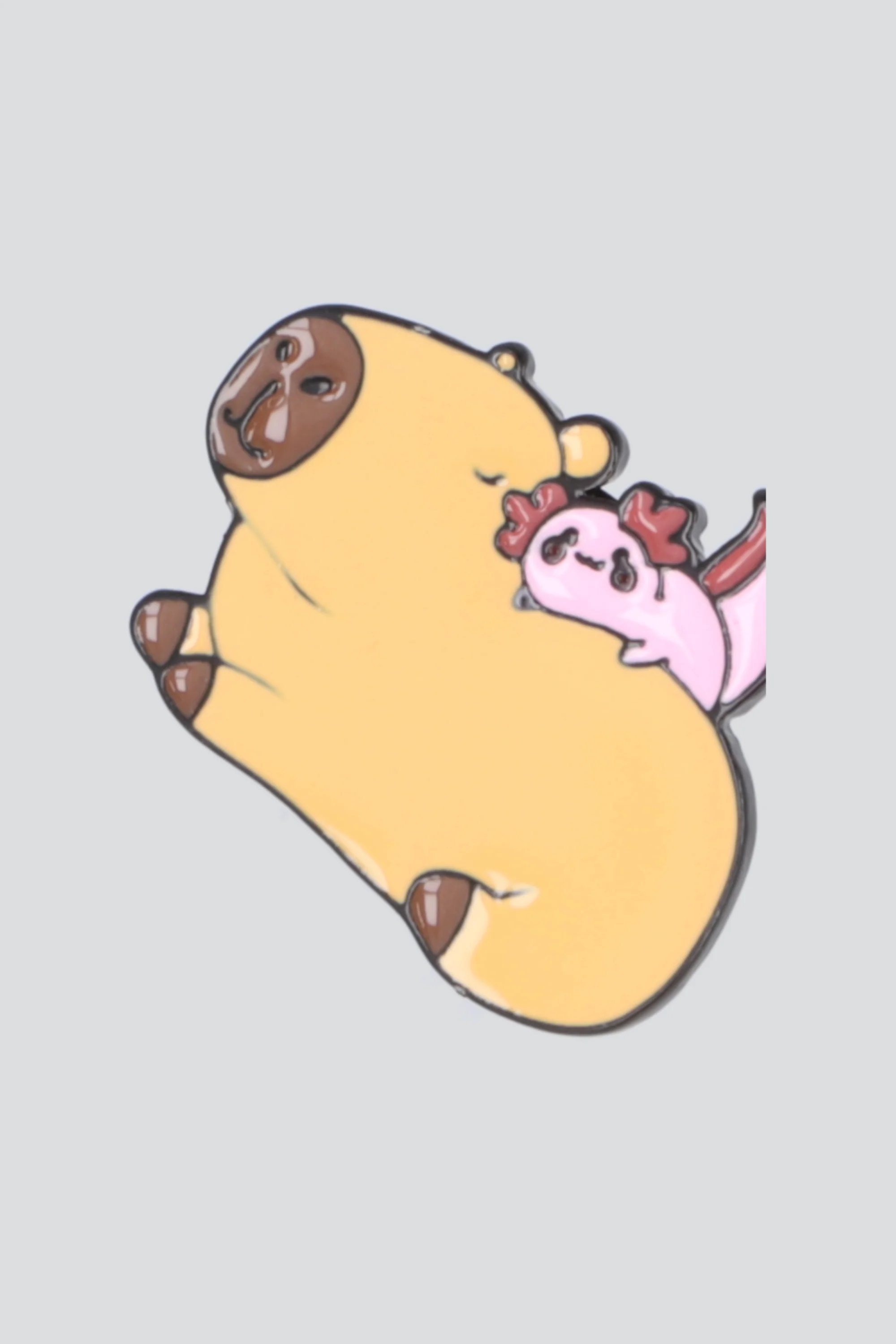 Pin capibara con ajolote - Image 2