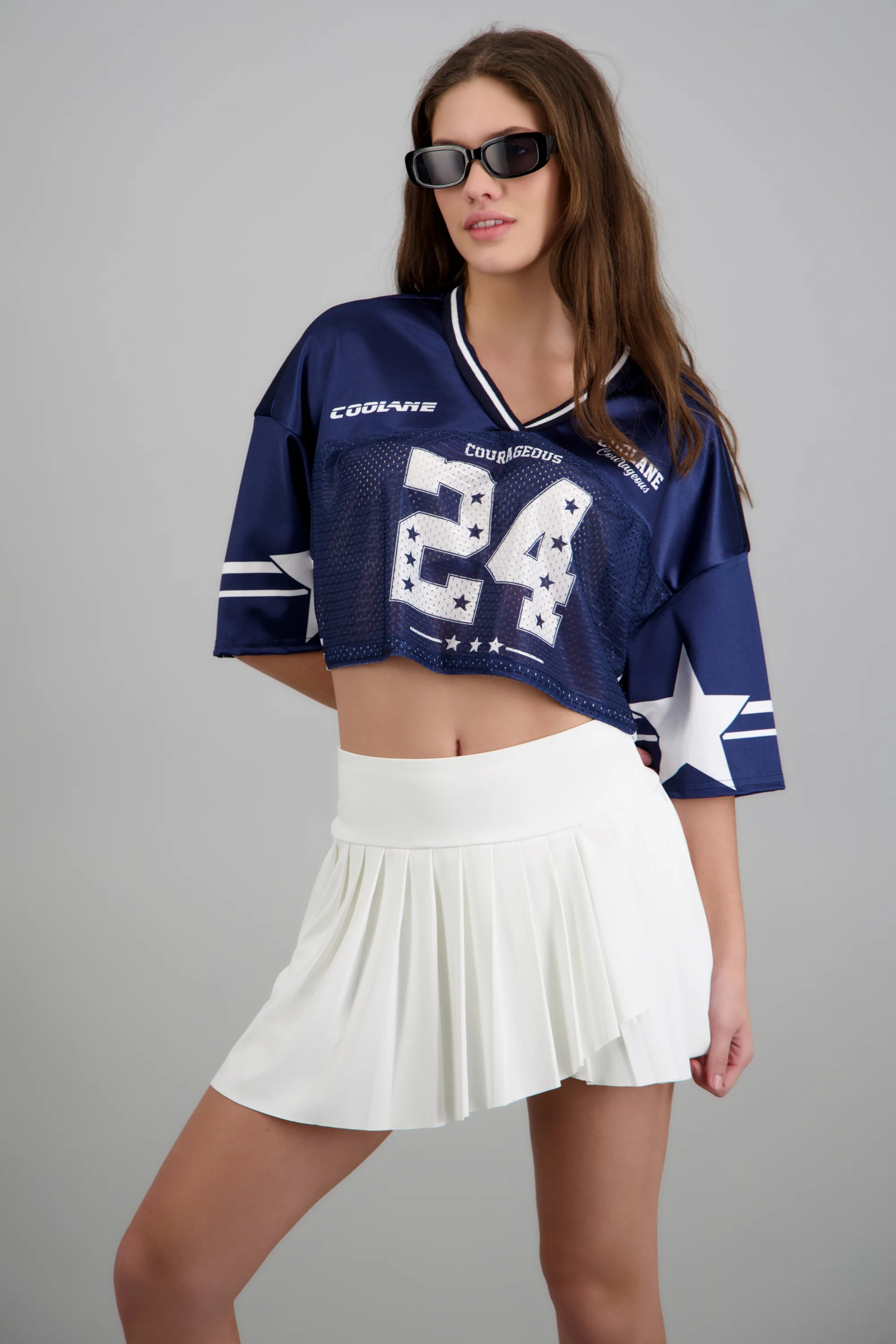 Playera crop deportiva estampada - Image 3