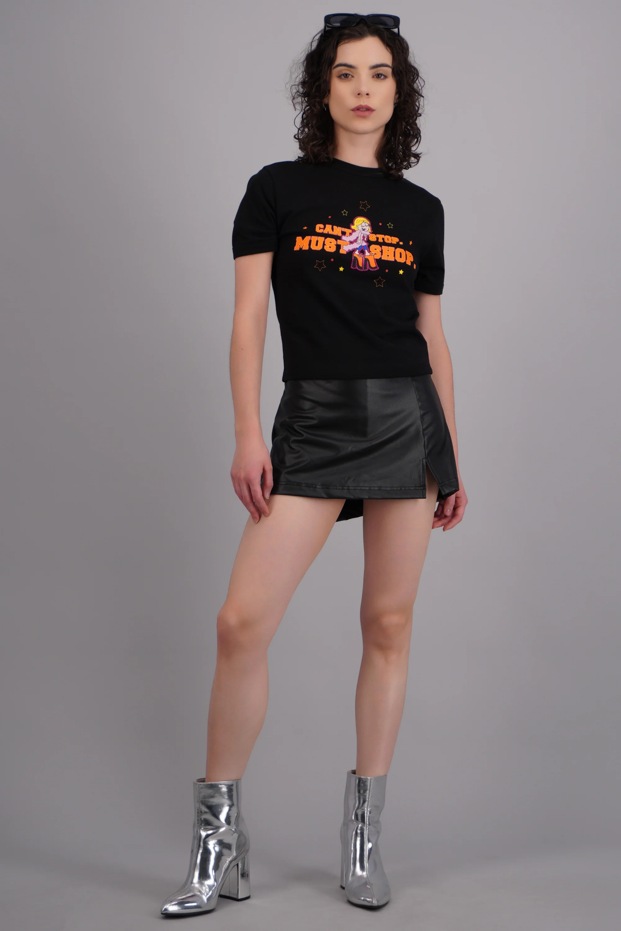 Playera crop manga corta Lizzie Mcguire