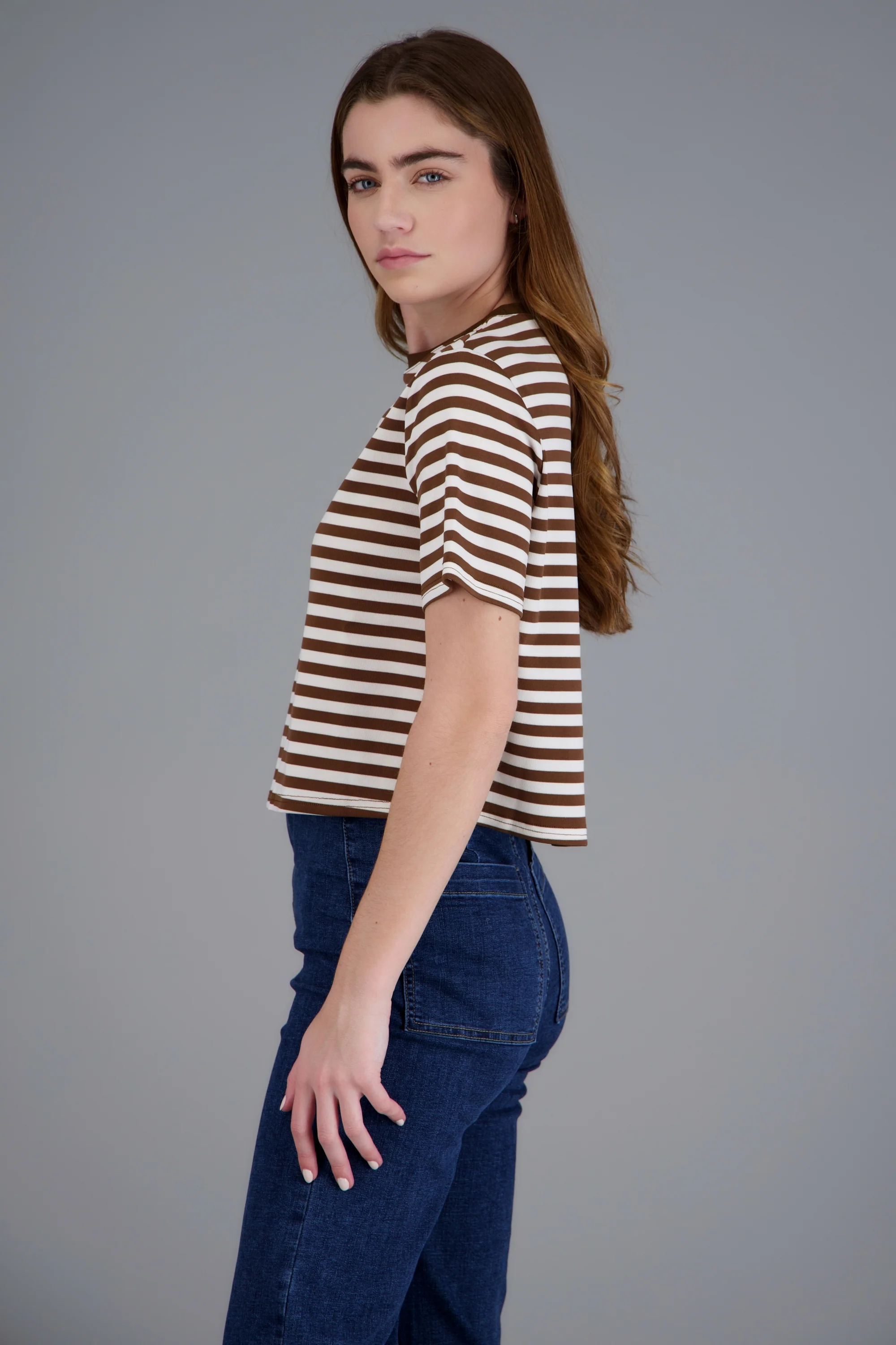 Playera de rayas boxy - Image 2