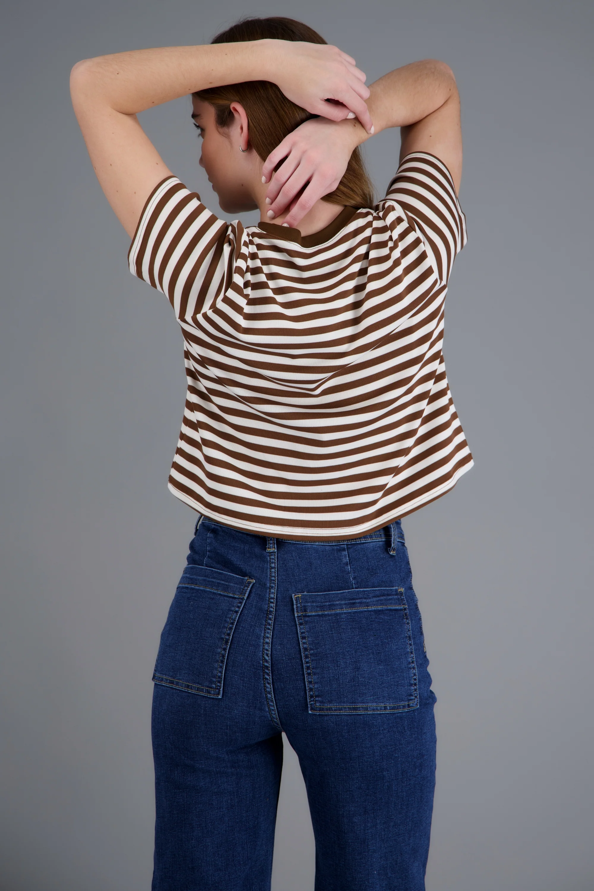 Playera de rayas boxy - Image 4