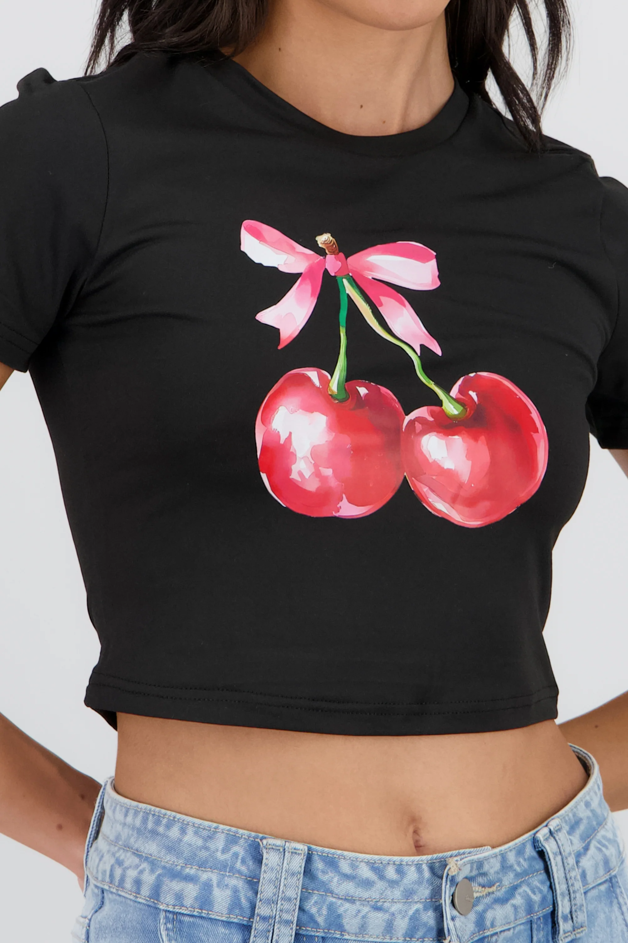 Playera estampada cerezas - Image 5
