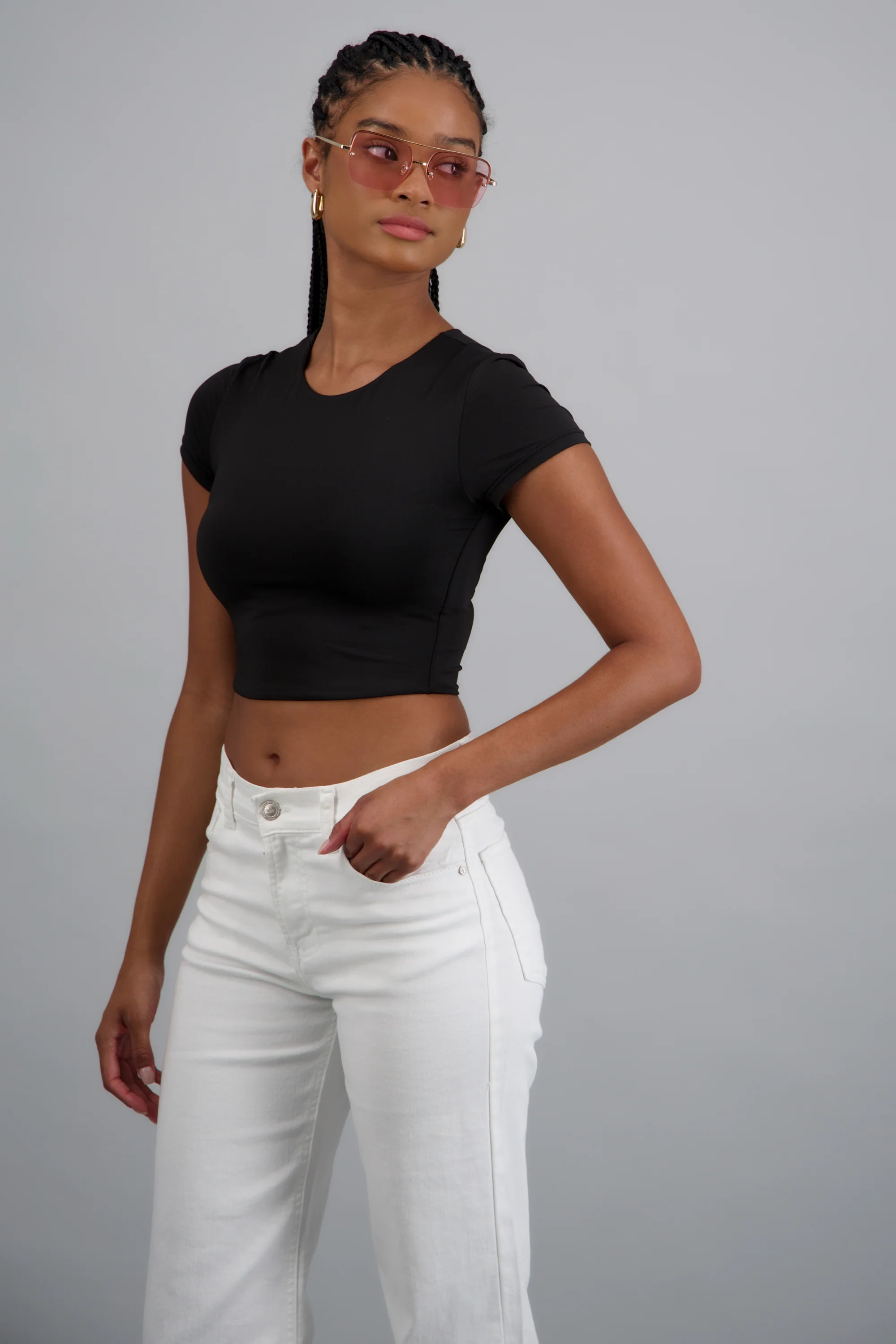 Playera manga corta liso - Image 2