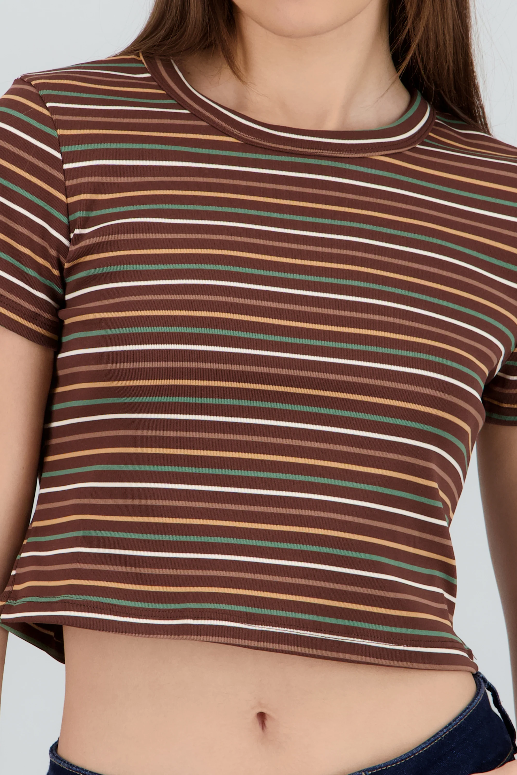 Playera manga corta rayas - Image 5