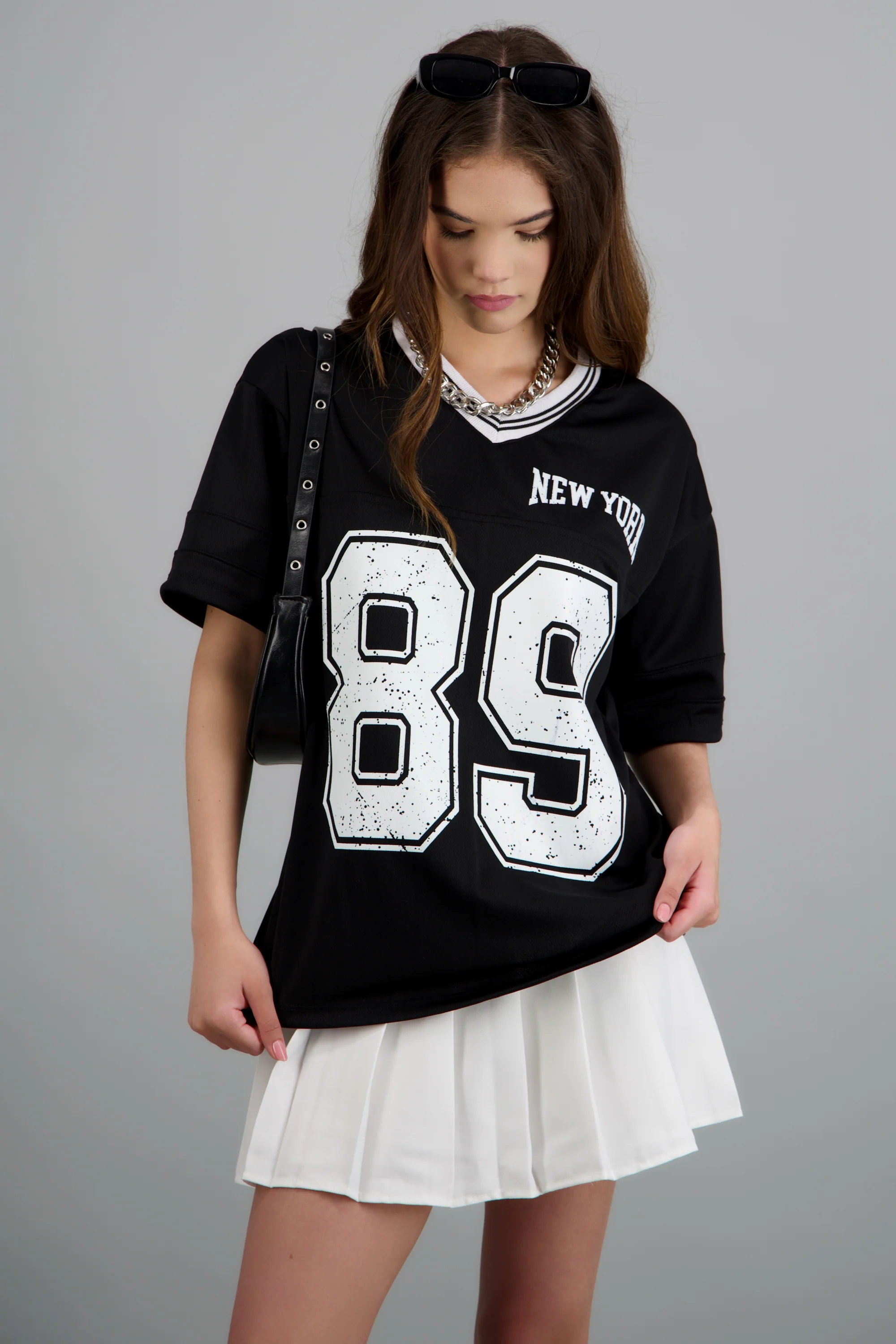 Playera oversized estampado numero - Image 3