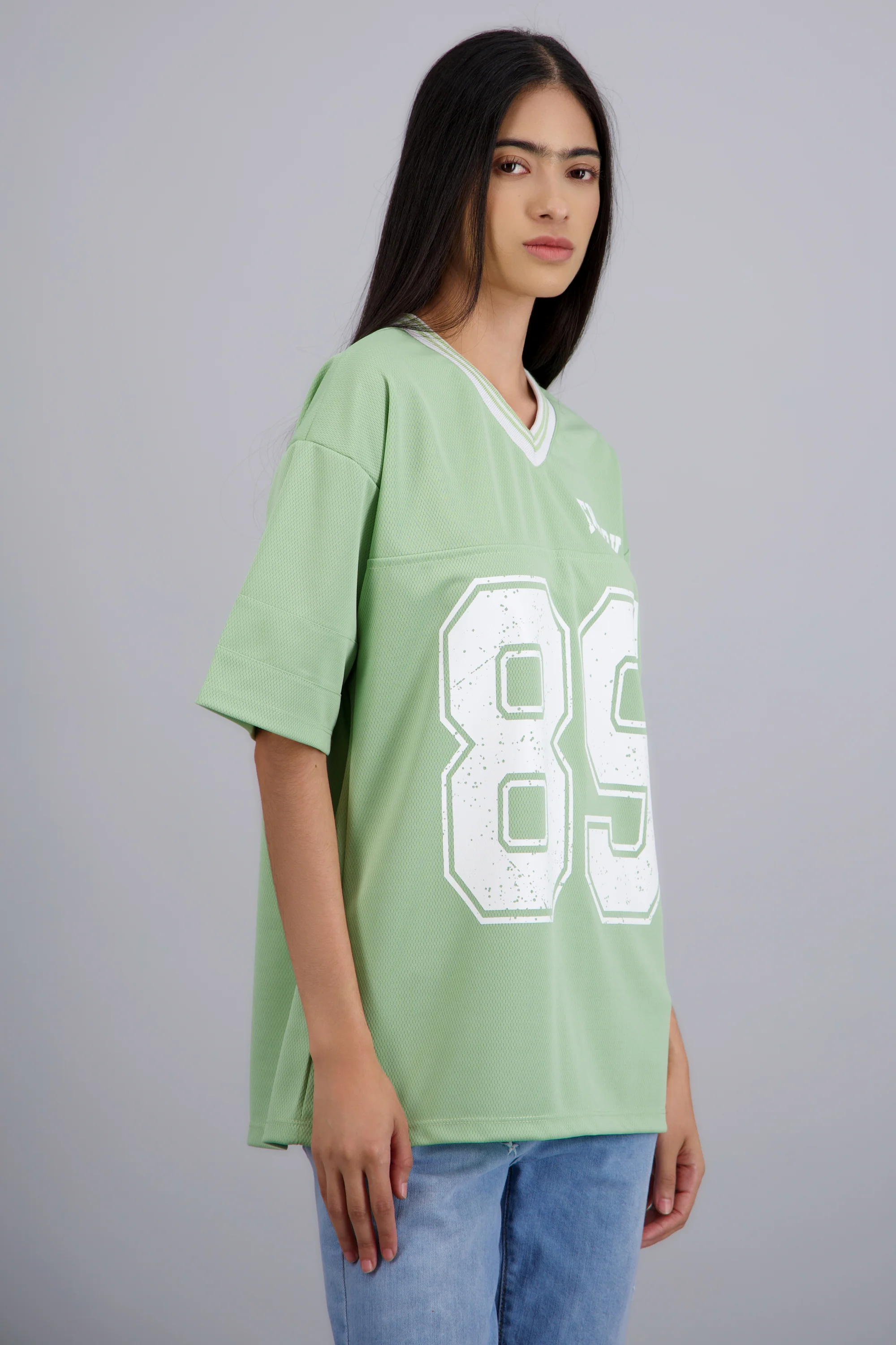 Playera oversized estampado numero - Image 3