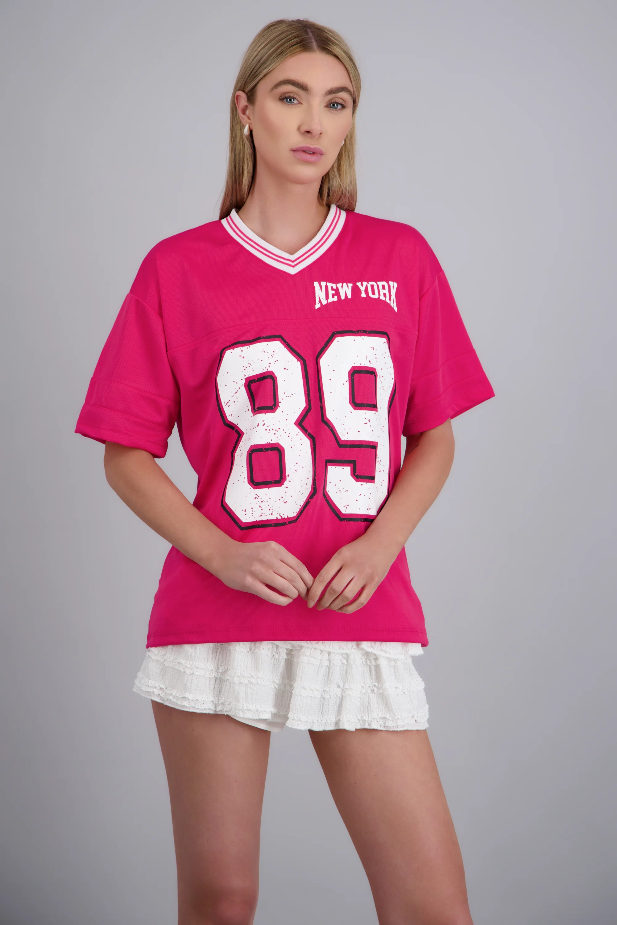 Playera oversized estampado numero - Image 3