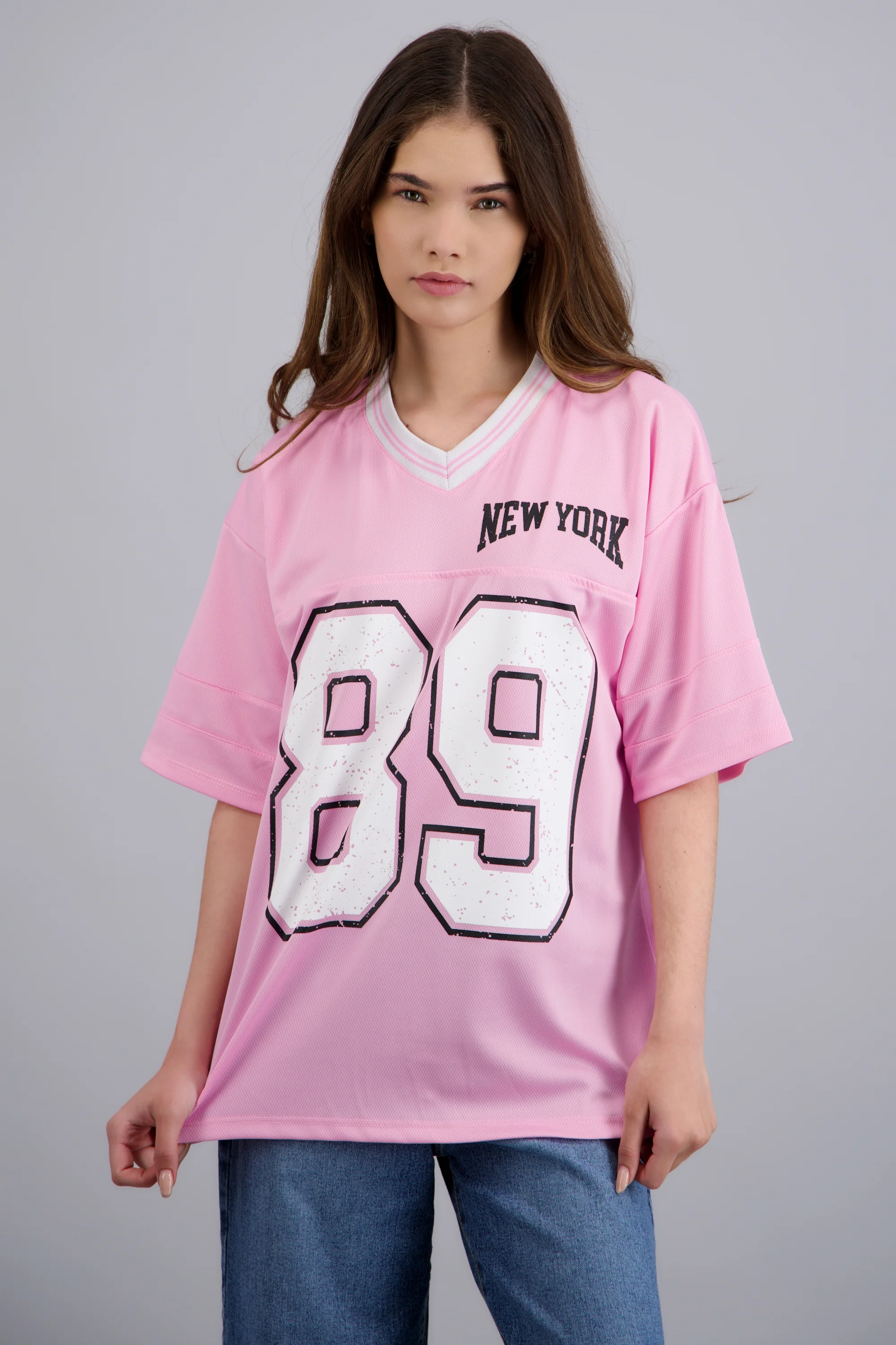 Playera oversized estampado numero - Image 3