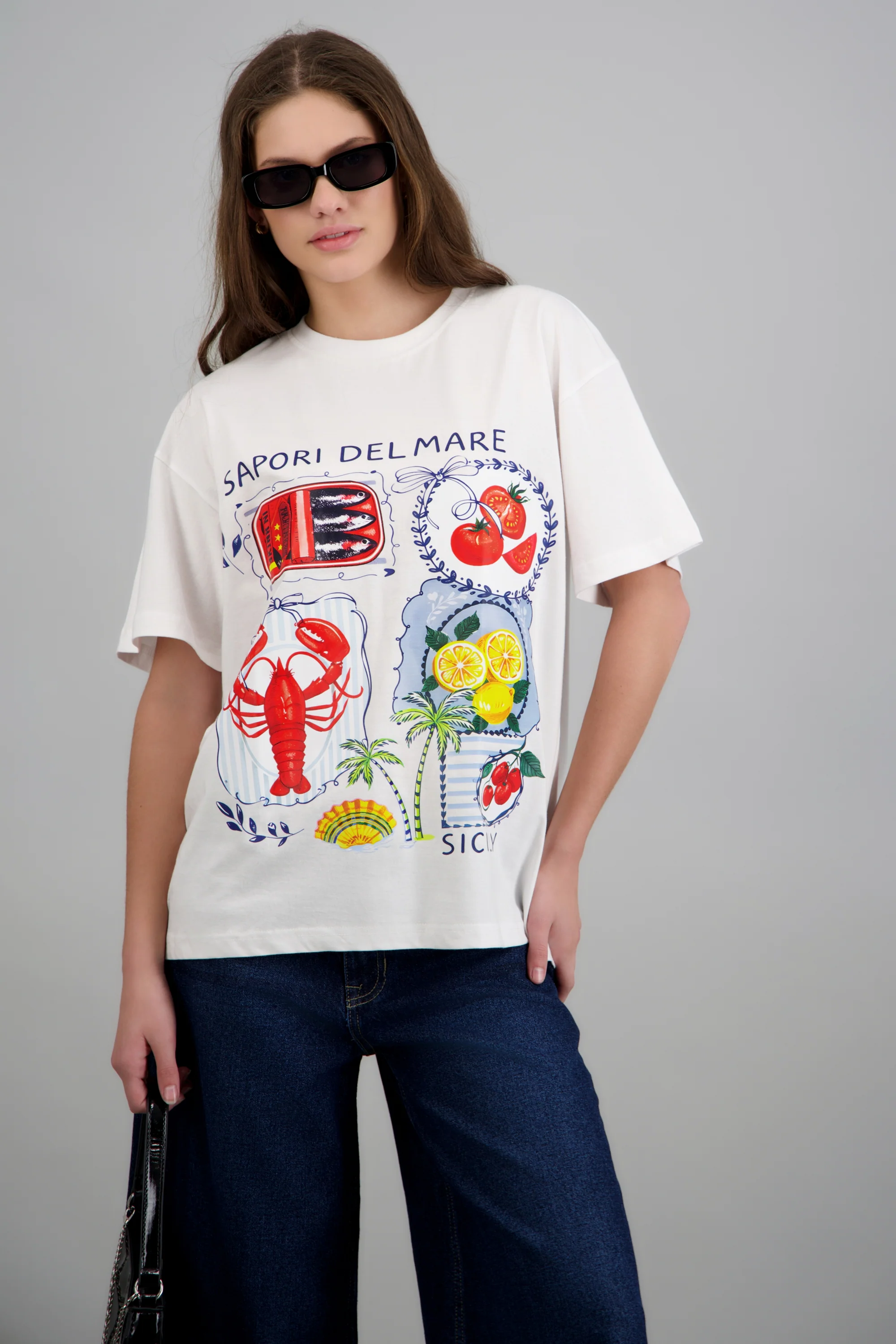 Playera oversized estampado - Image 3