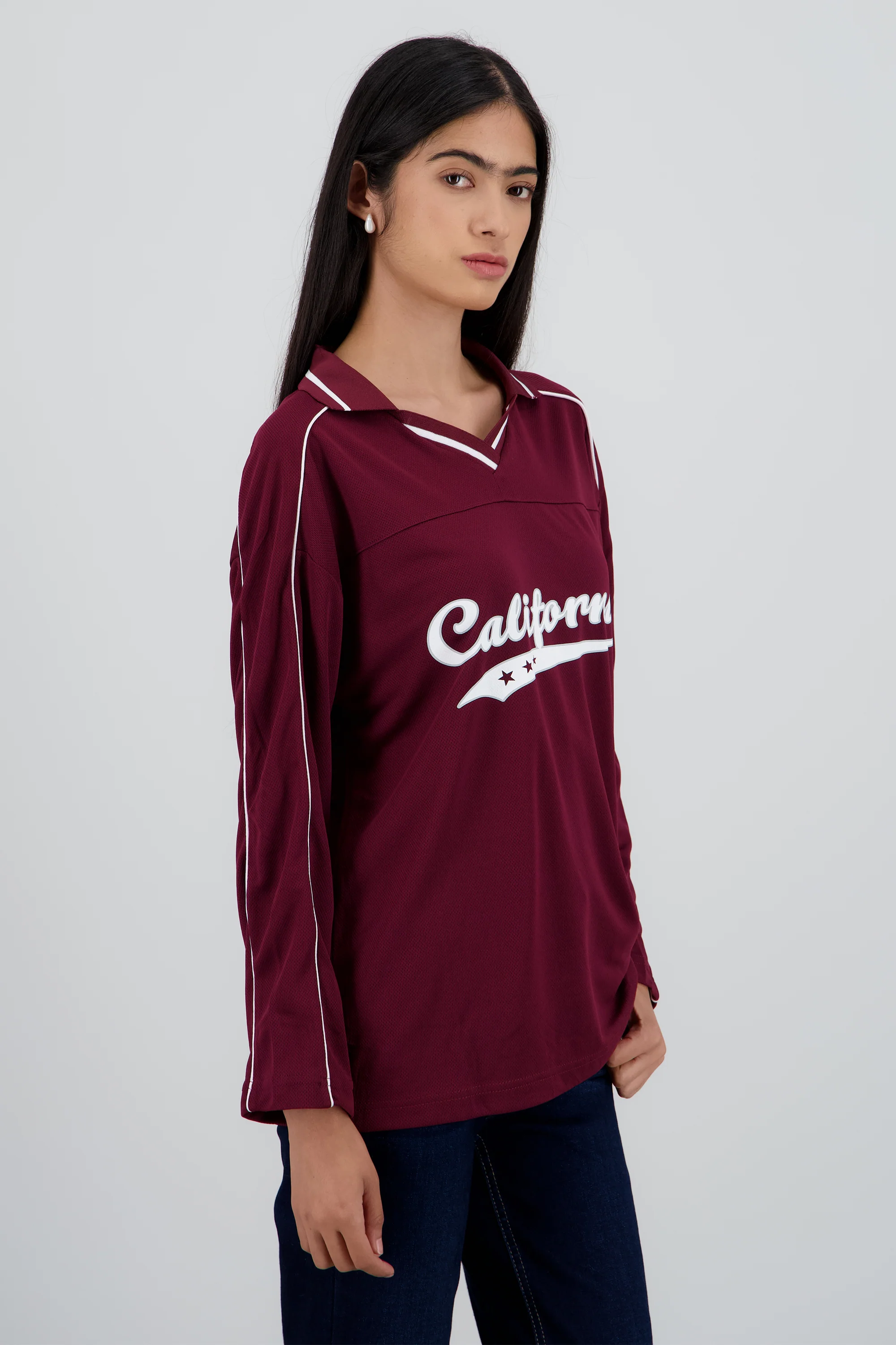 Playera tipo jersey California manga larga - Image 3