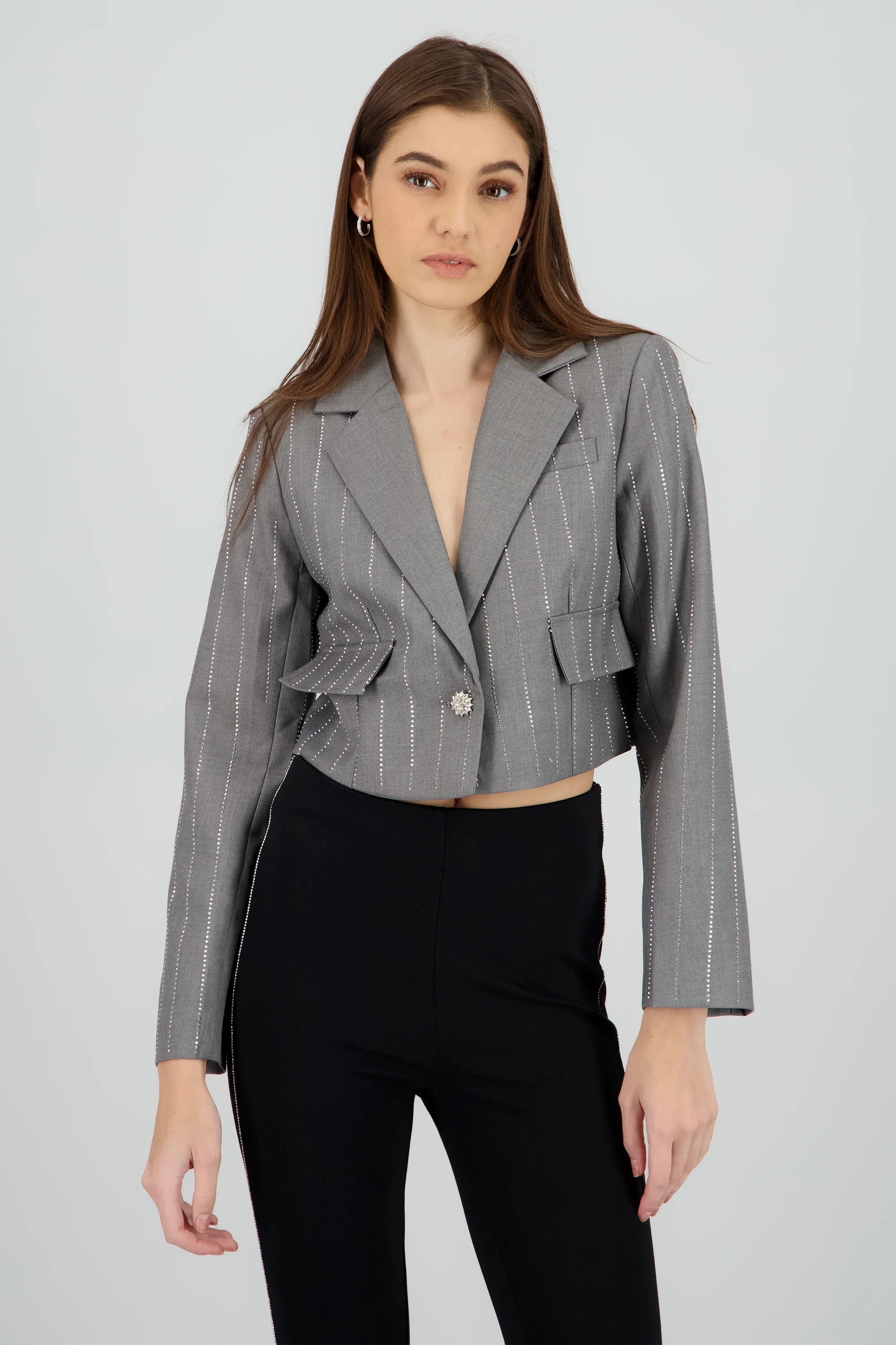 Saco crop detalle brillos - Image 2