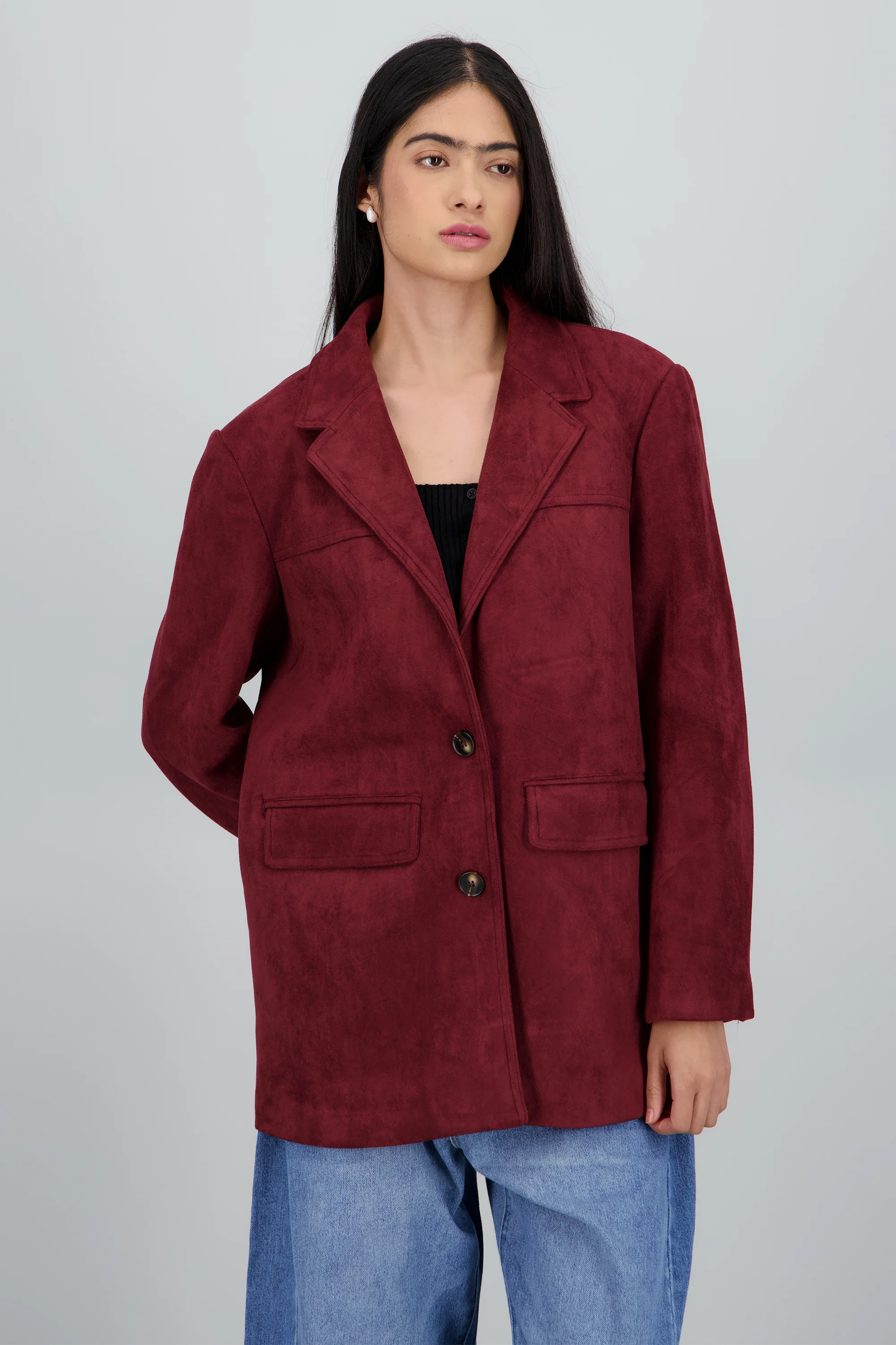 Saco oversized detalle tela - Image 2