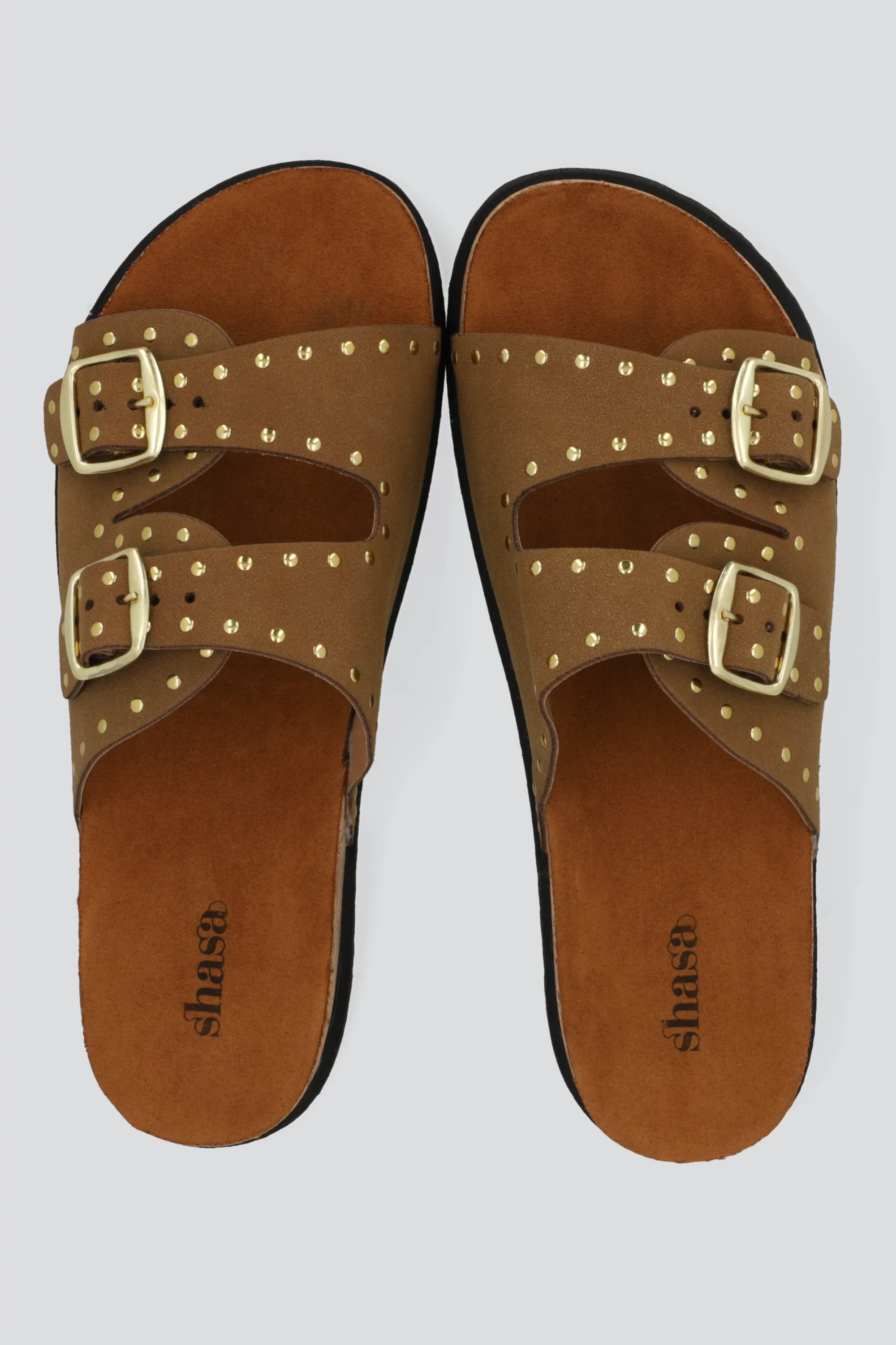 Sandalia dos hebillas corcho studs - Image 3