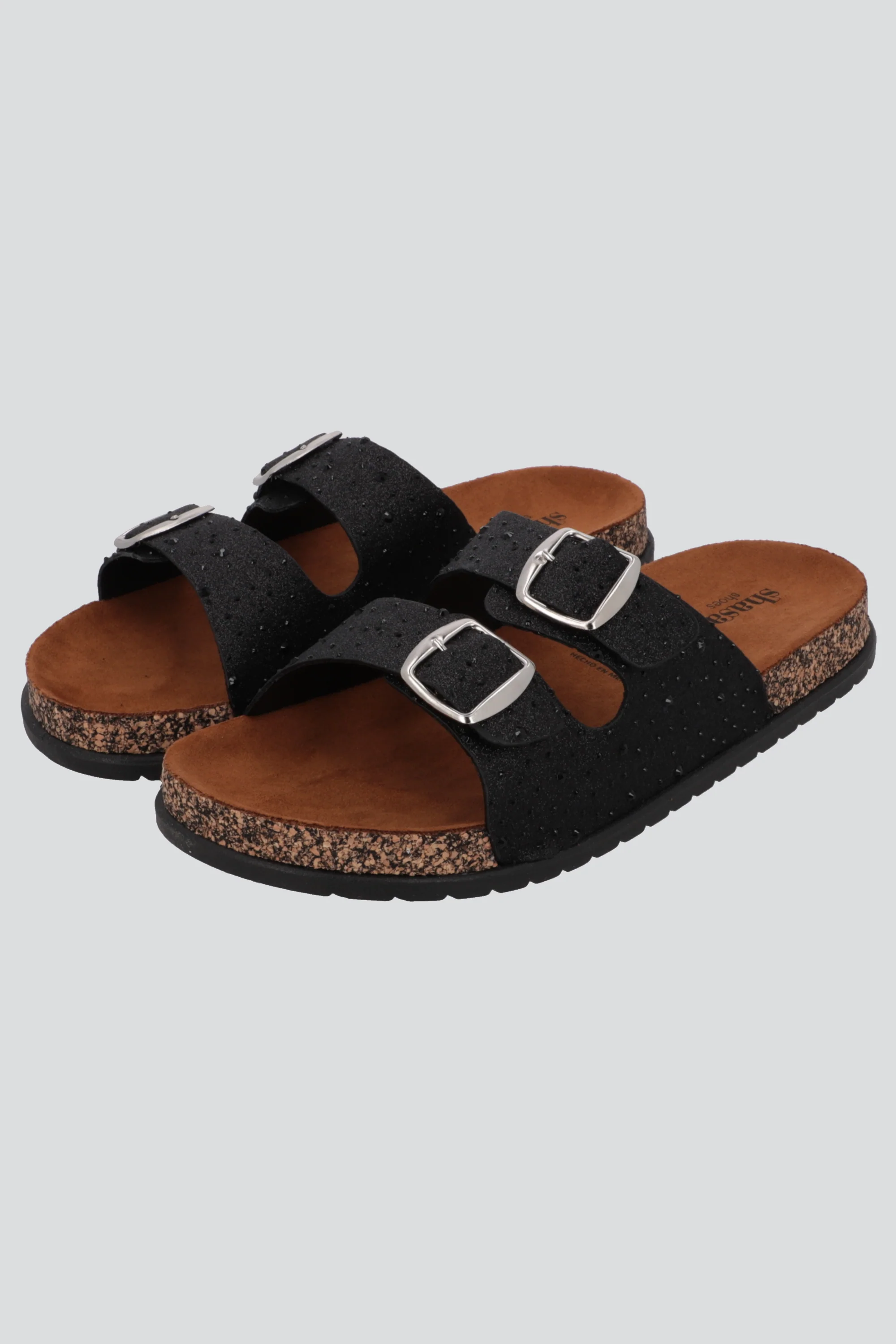 Sandalias dos tiras glitter