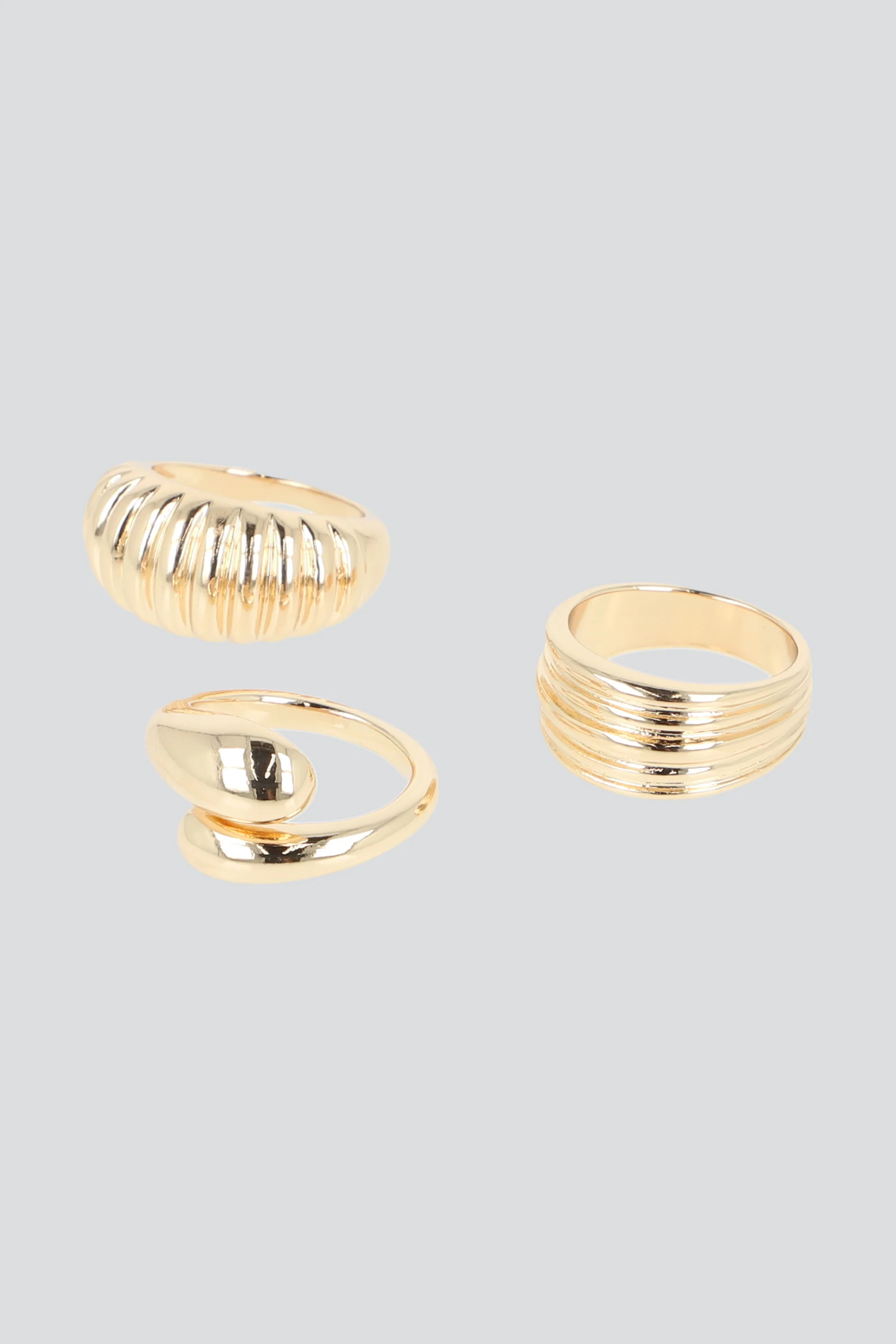 Set de 3 anillos de metal - Image 2