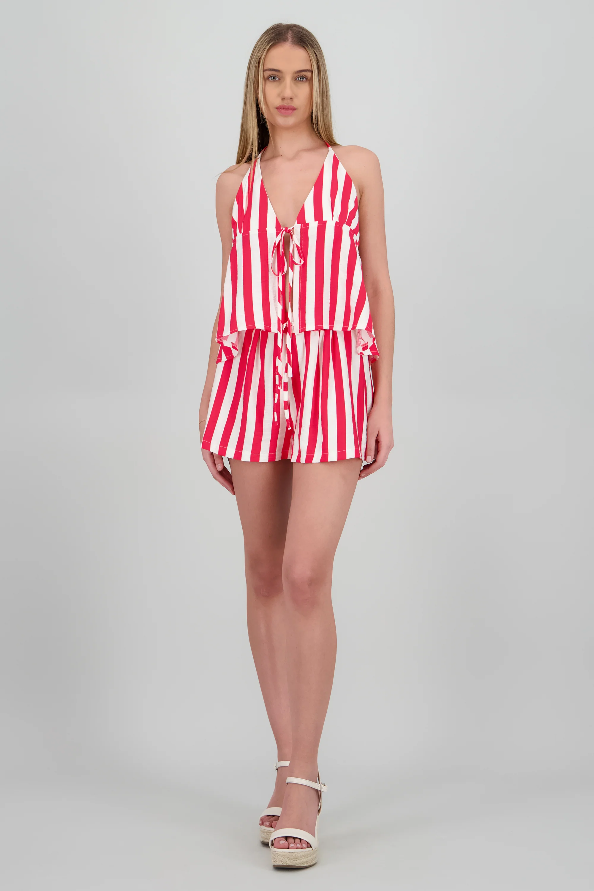 Short rayas detalle jareta