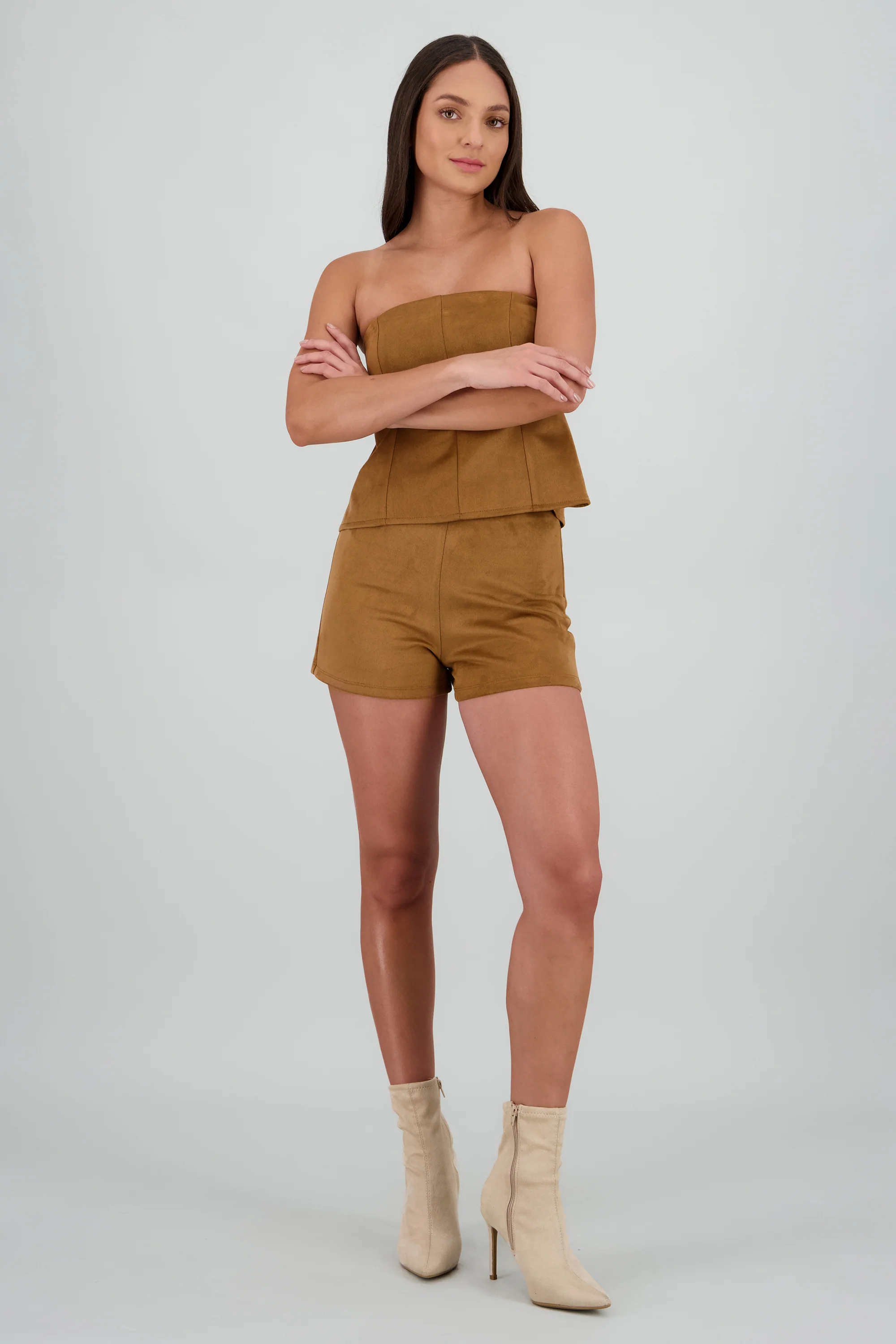 Shorts mini suede