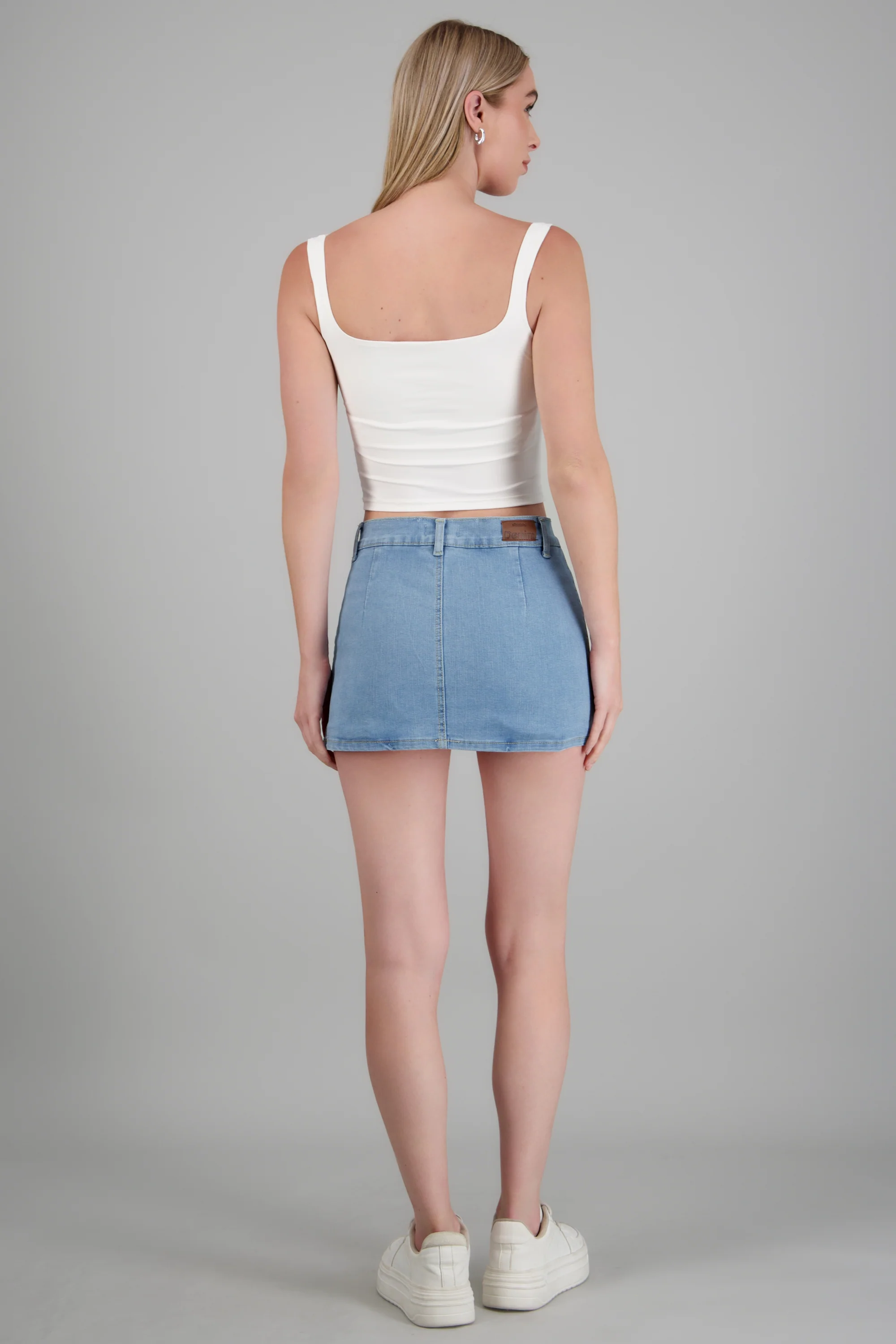 Skort denim recta - Image 4
