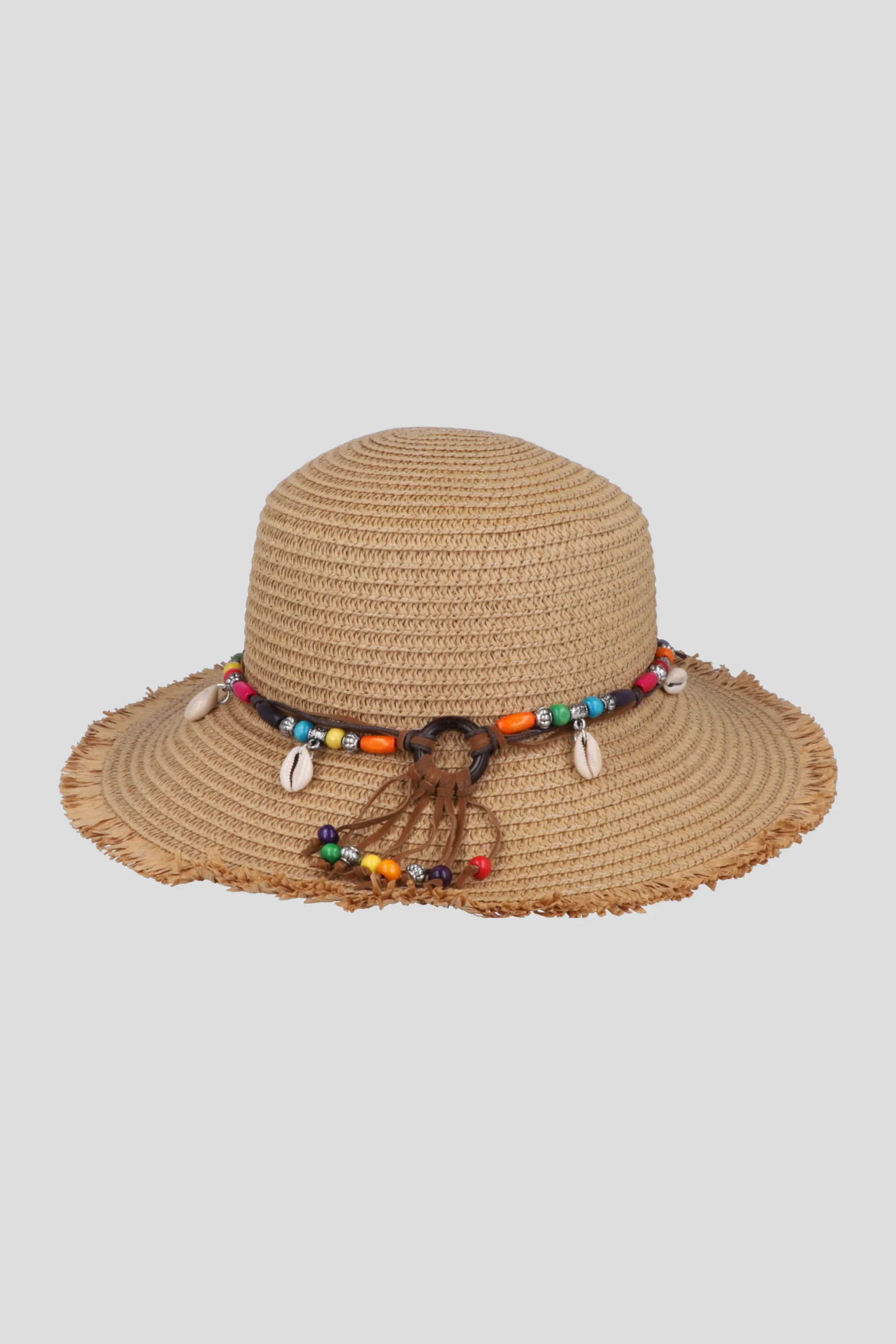 SOMBRERO FEDORA BEADS CONCHAS