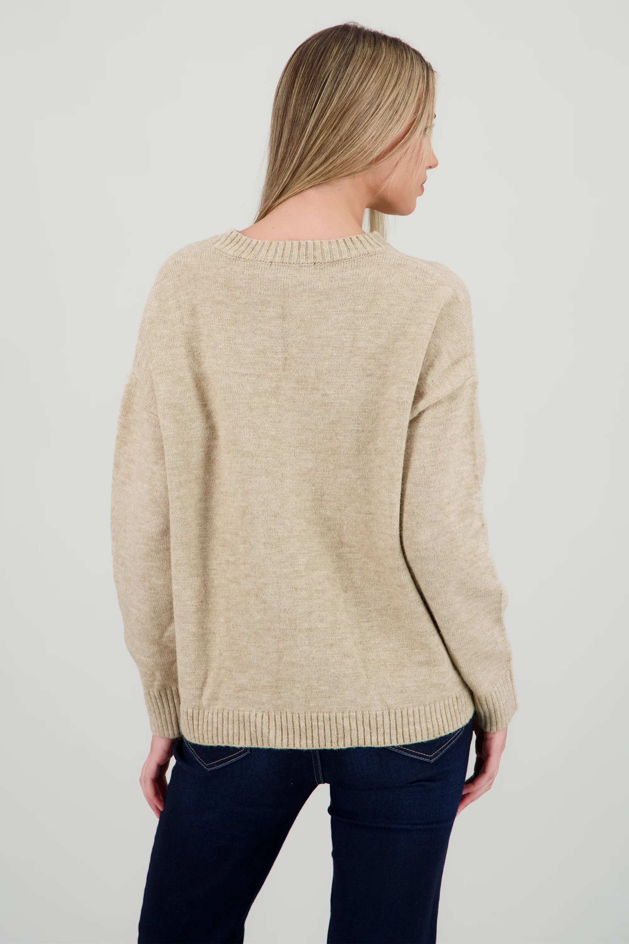 Sueter  cuello redondo liso - Image 4