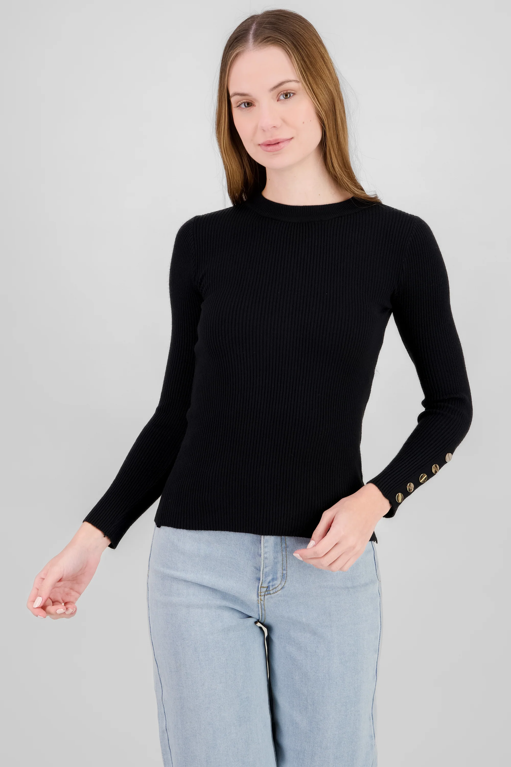 Sueter liso con botones - Image 2
