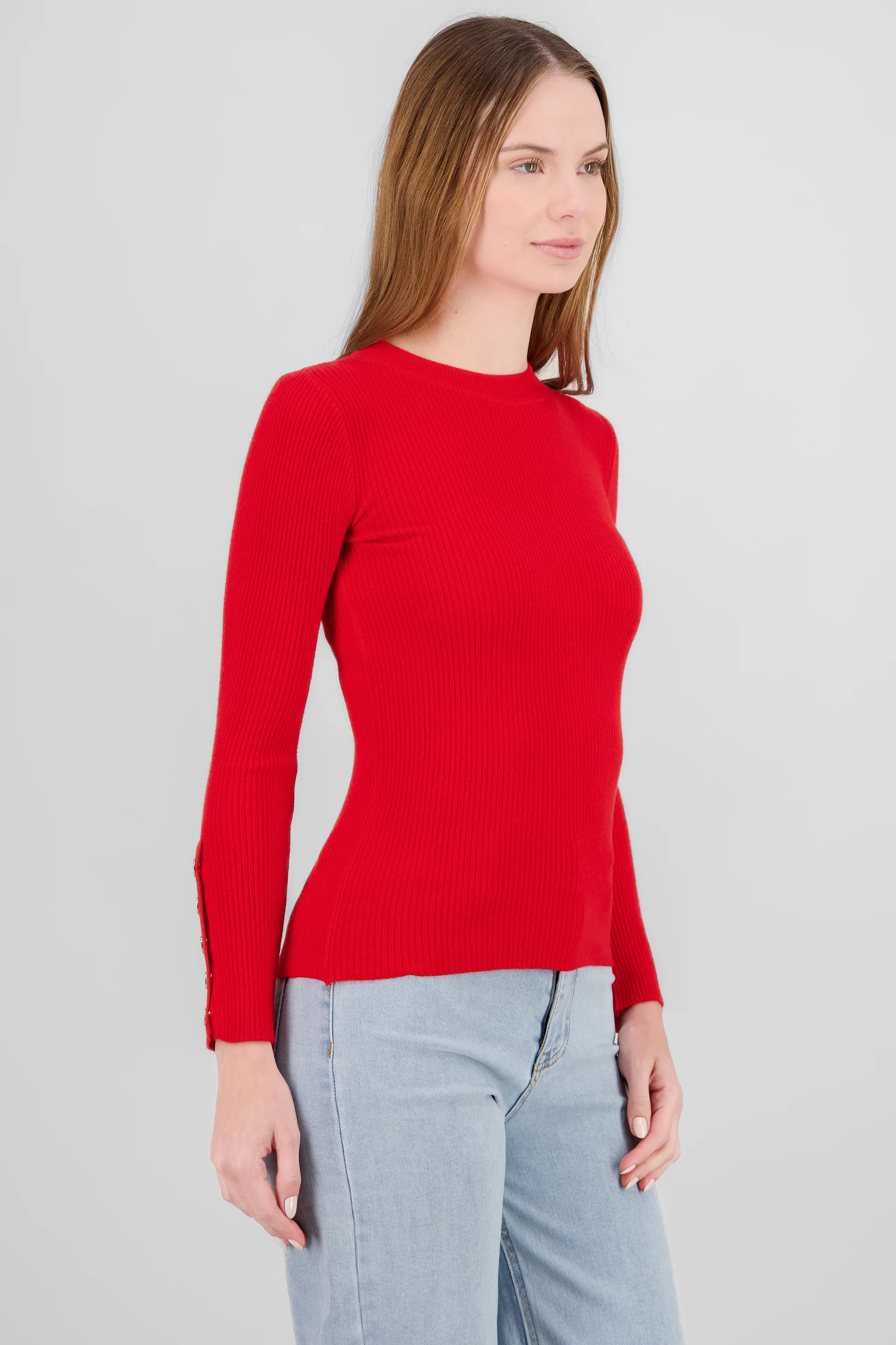 Sueter liso con botones - Image 3
