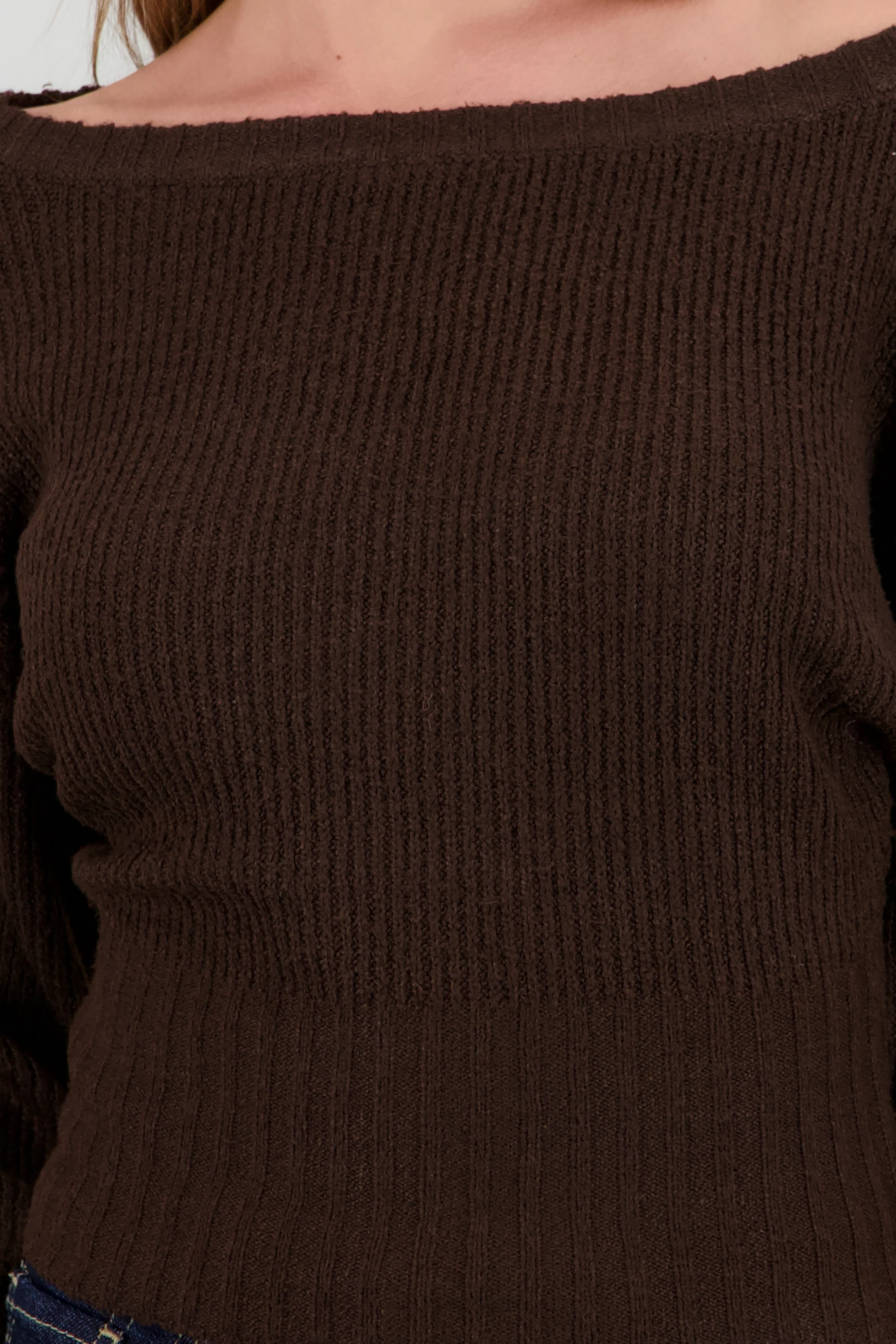 Sueter tejido detalle cuello barco - Image 5