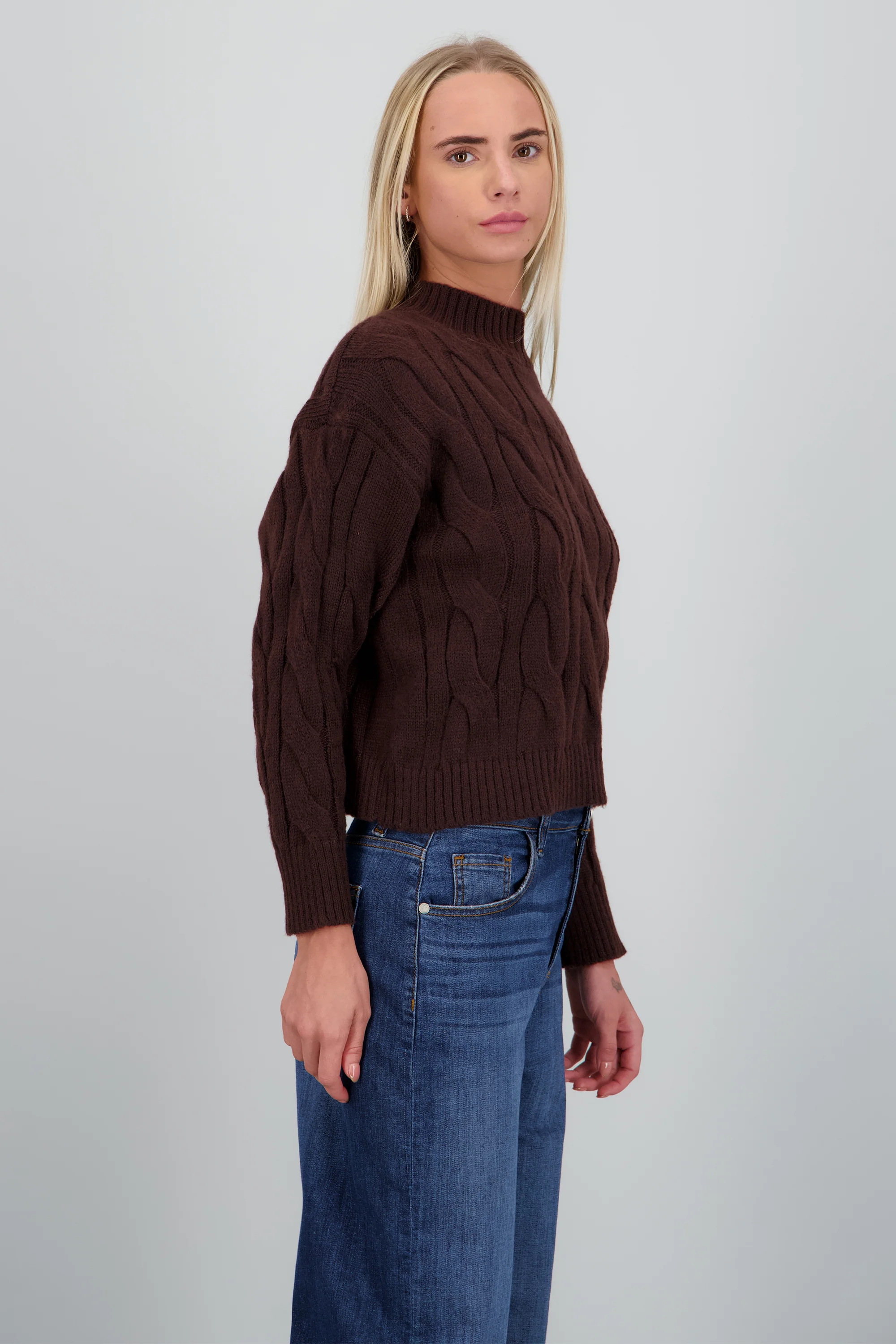 Sueter tejido trenzado ancho - Image 3