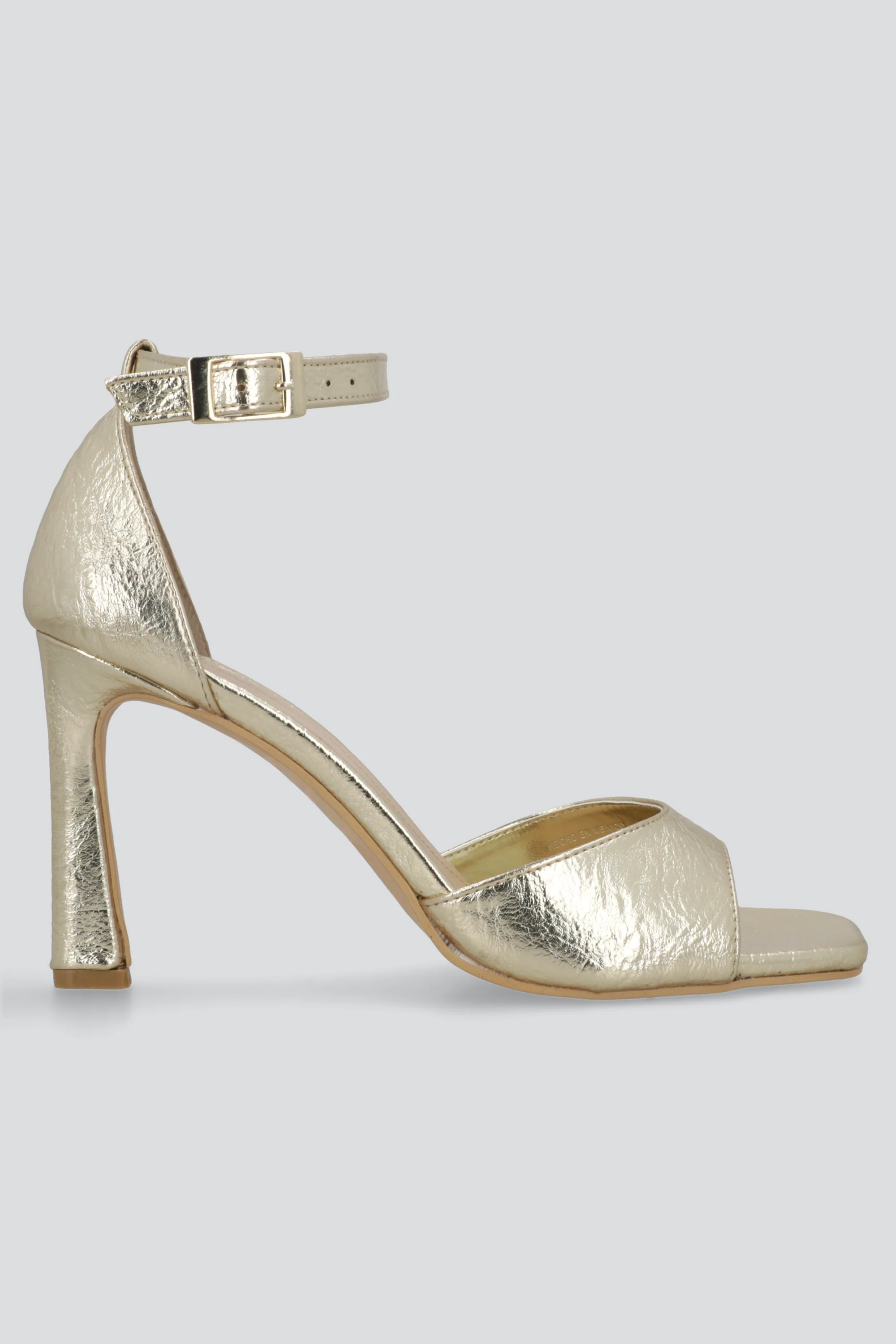 Tacon peep toe craquelado