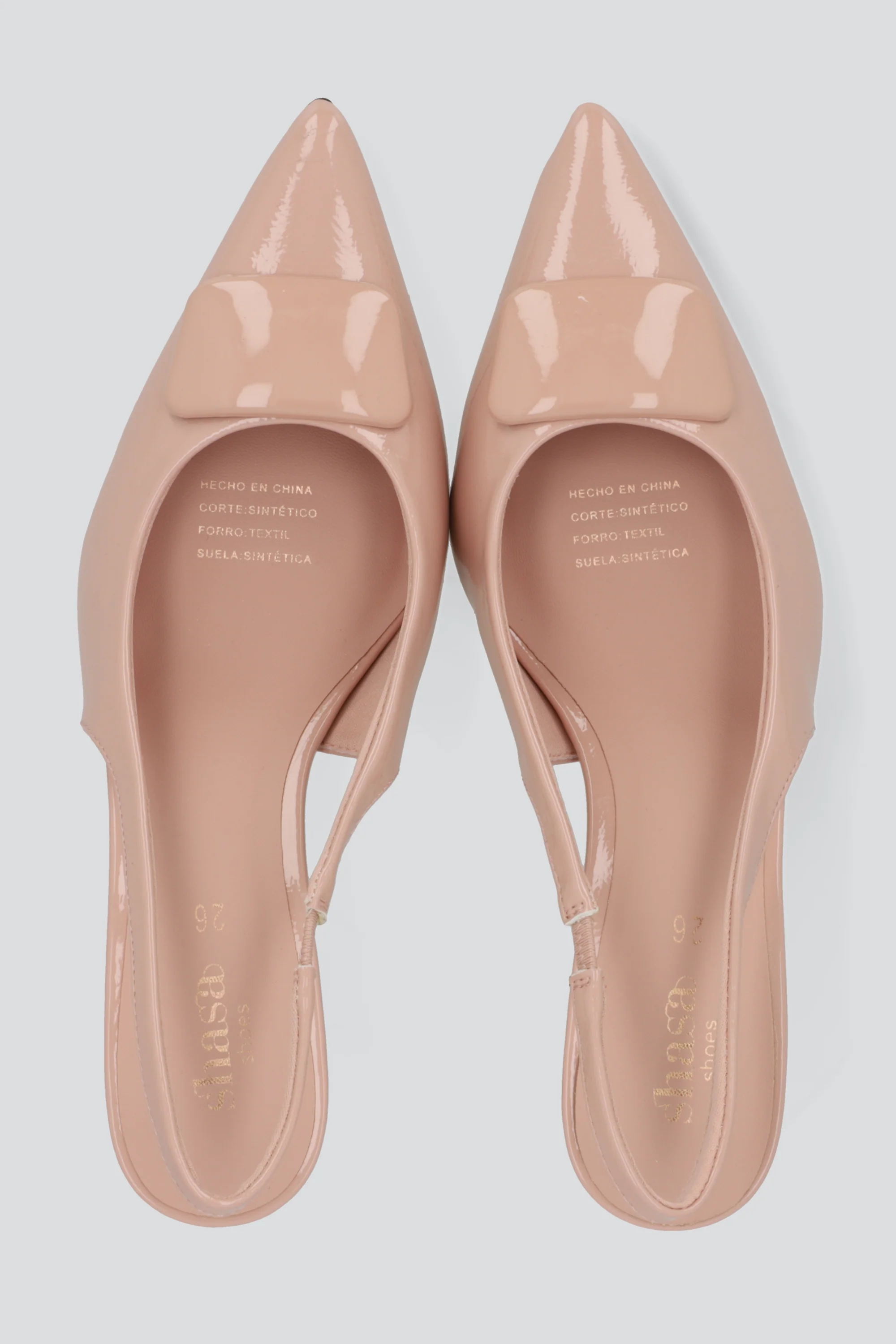 Tacon pointy slingback aplicacion cuadro - Image 3