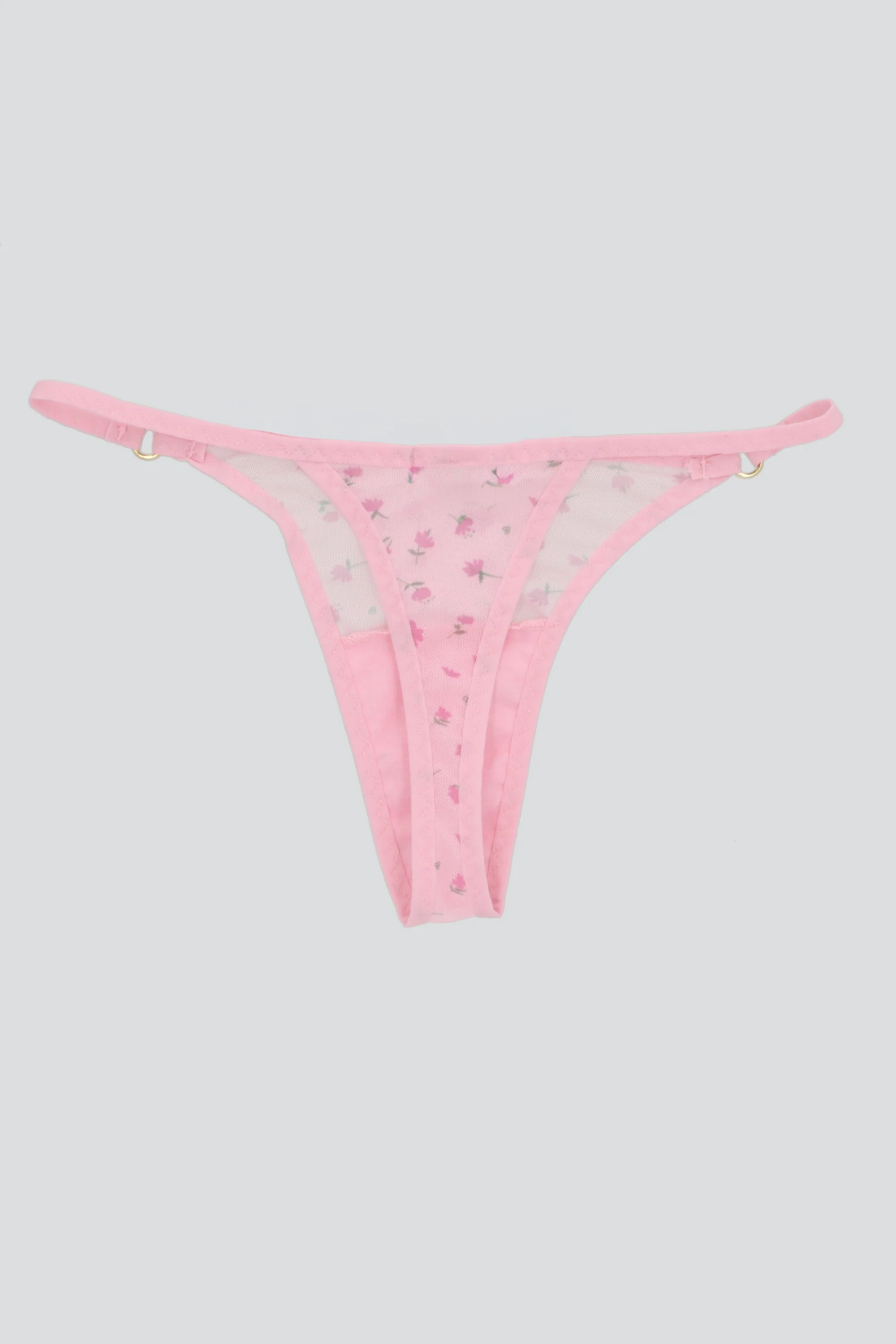 Tanga mesh estampado detalle aros - Image 2