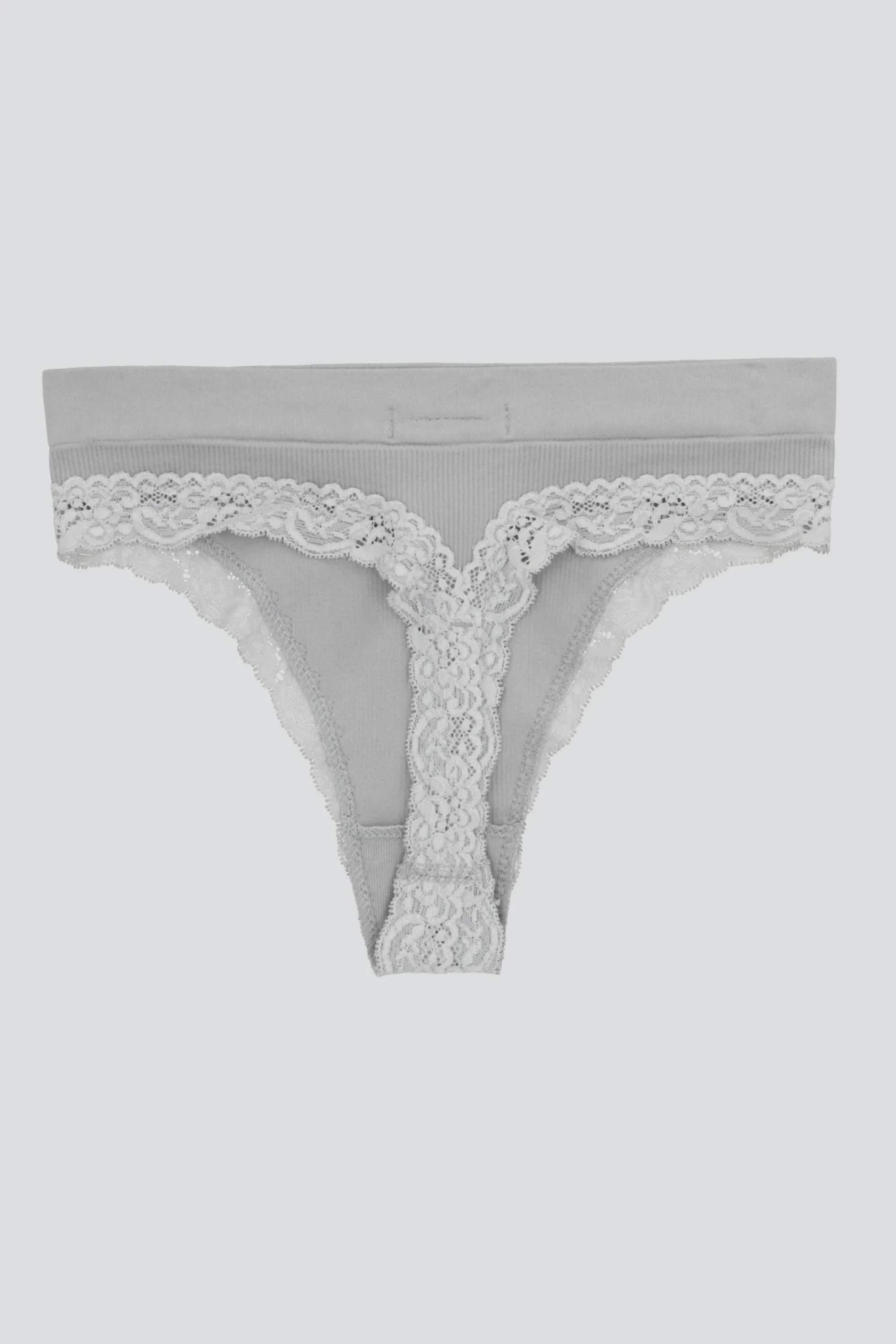 Tanga rib bordes encaje - Image 2