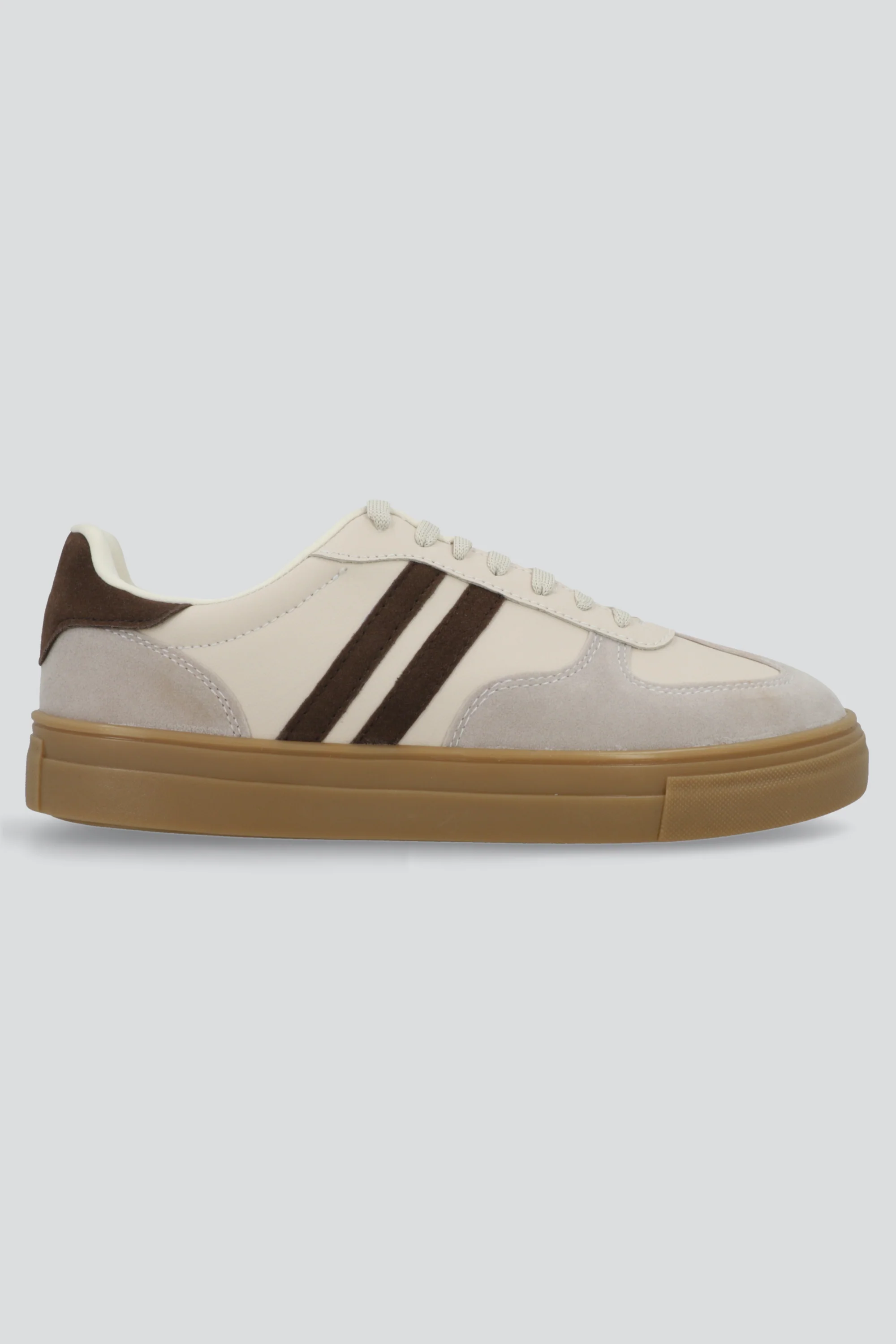 TENIS DOS LINEAS SUELA ALTA