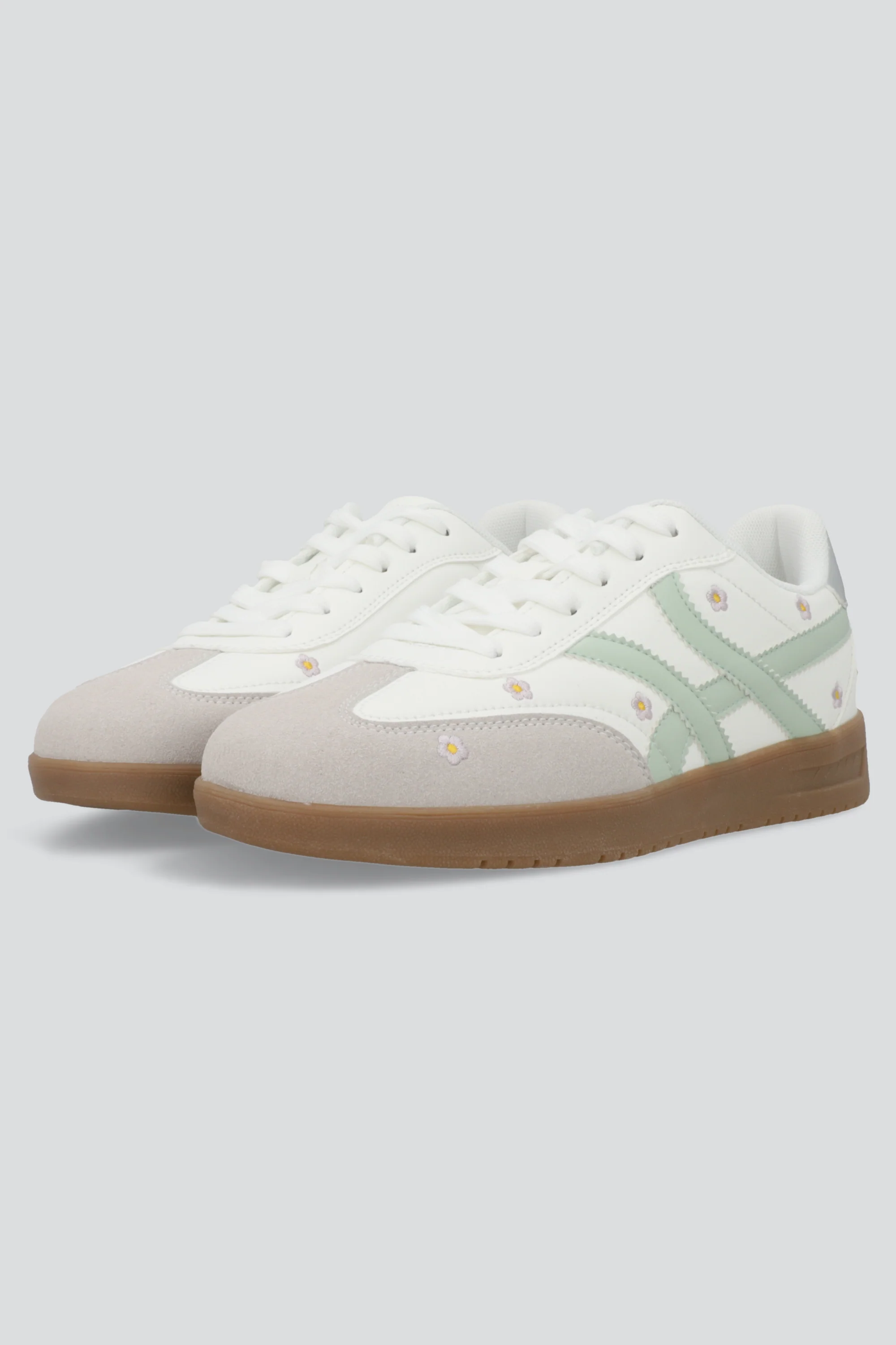 Tenis lineas flores bordadas - Image 2