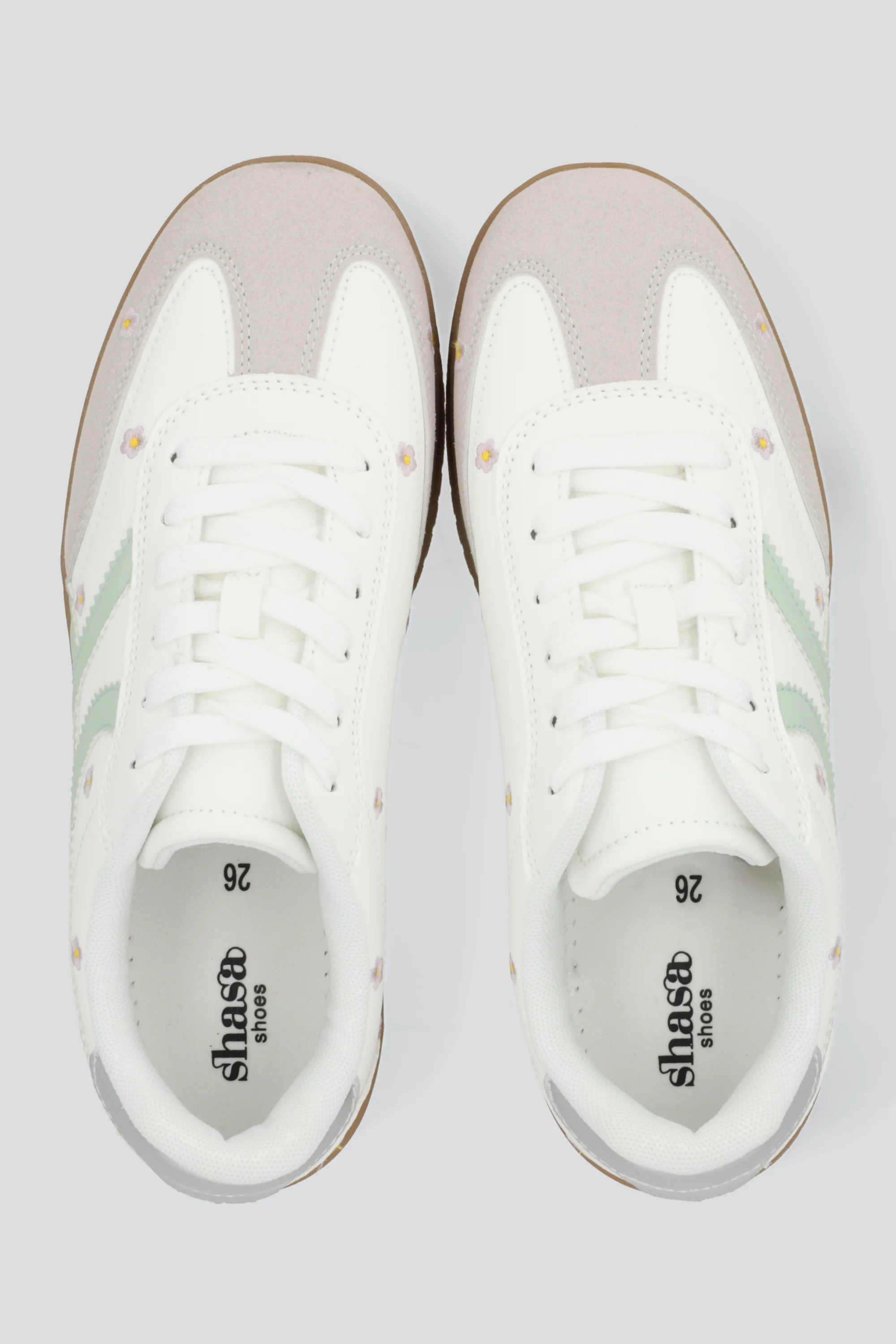 Tenis lineas flores bordadas - Image 3