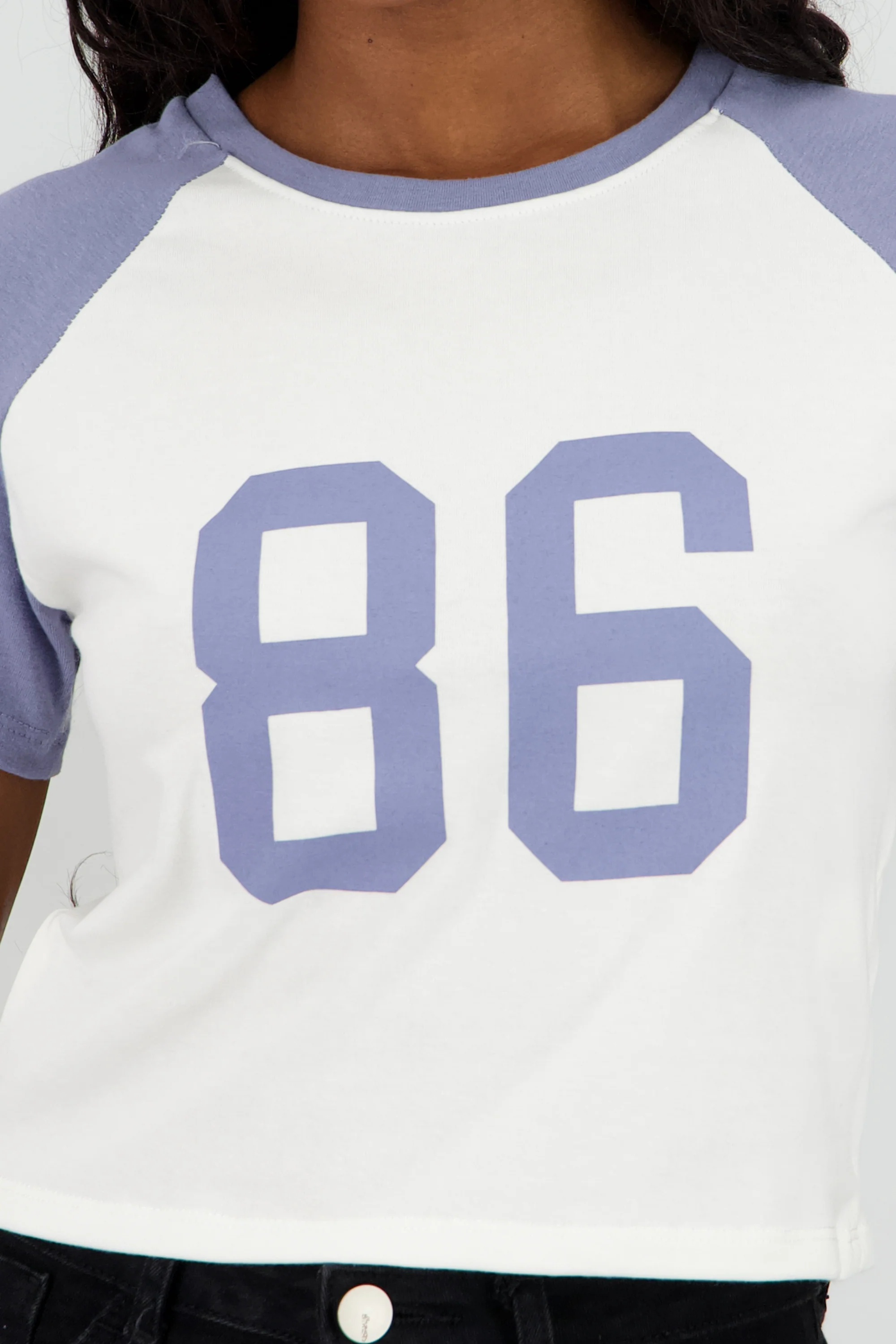 Top con numeros estampados contraste mangas - Image 5