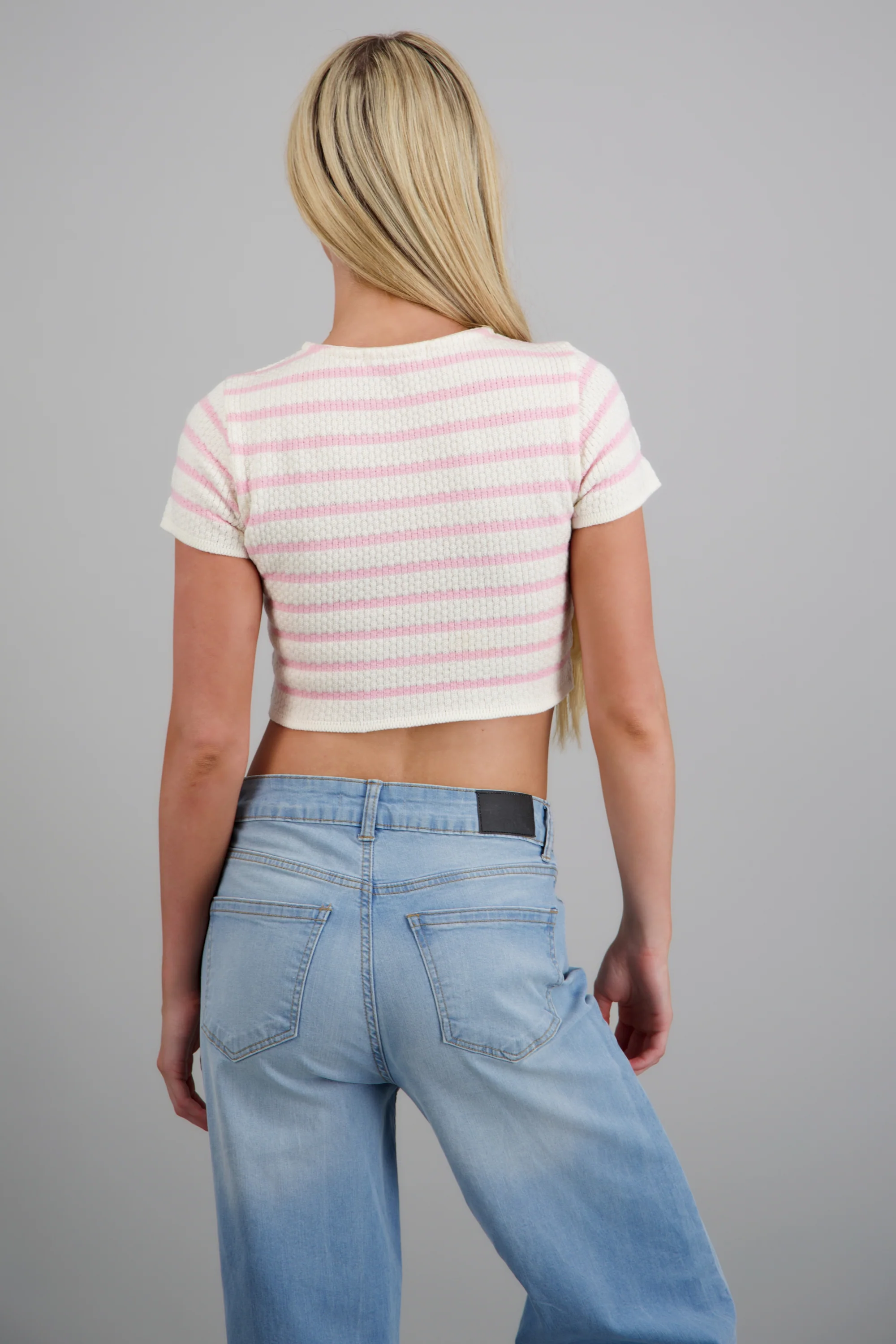 TOP CROP RAYAS TEXTURA KNI - Image 4
