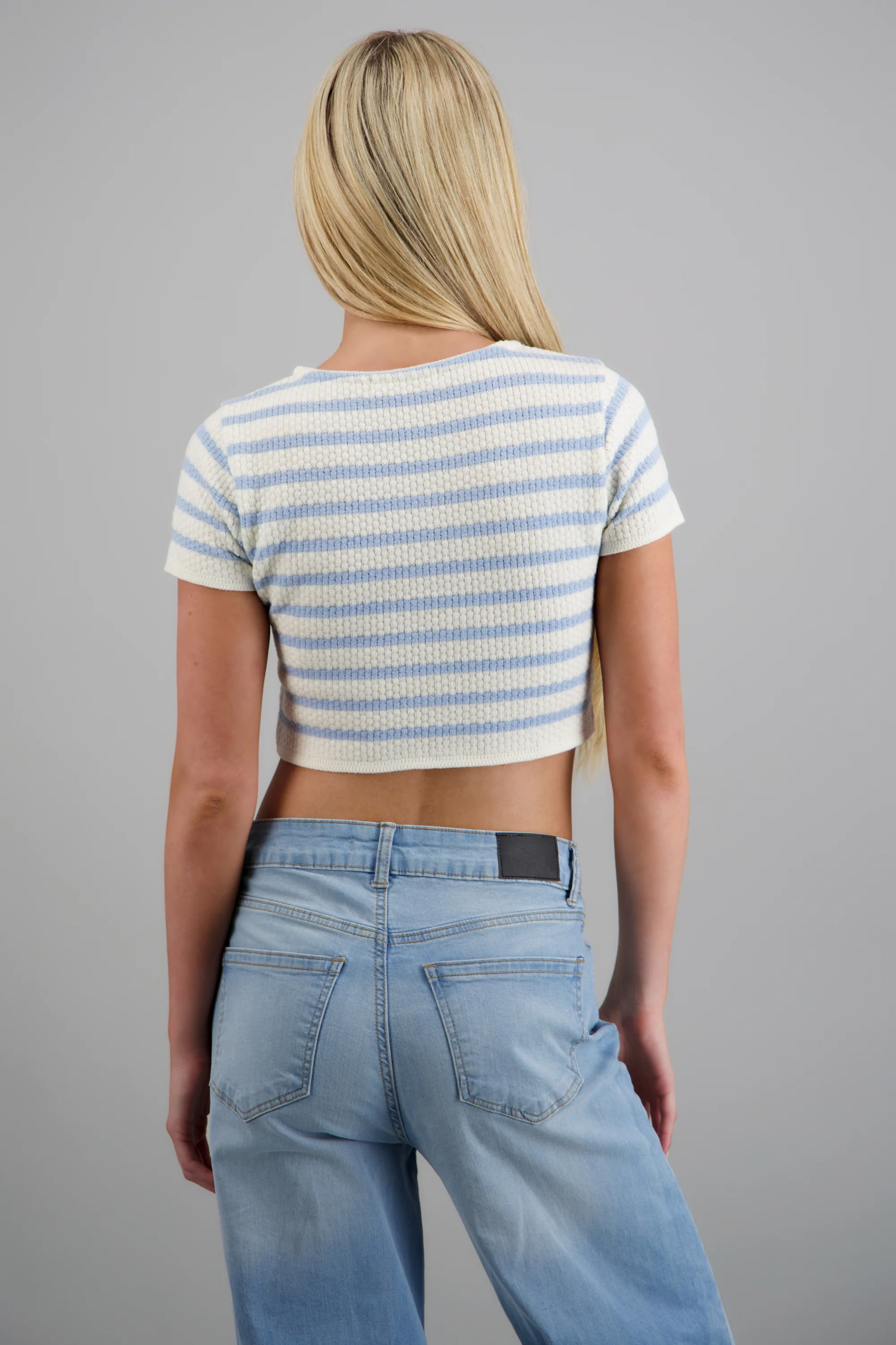 TOP CROP RAYAS TEXTURA KNI - Image 4