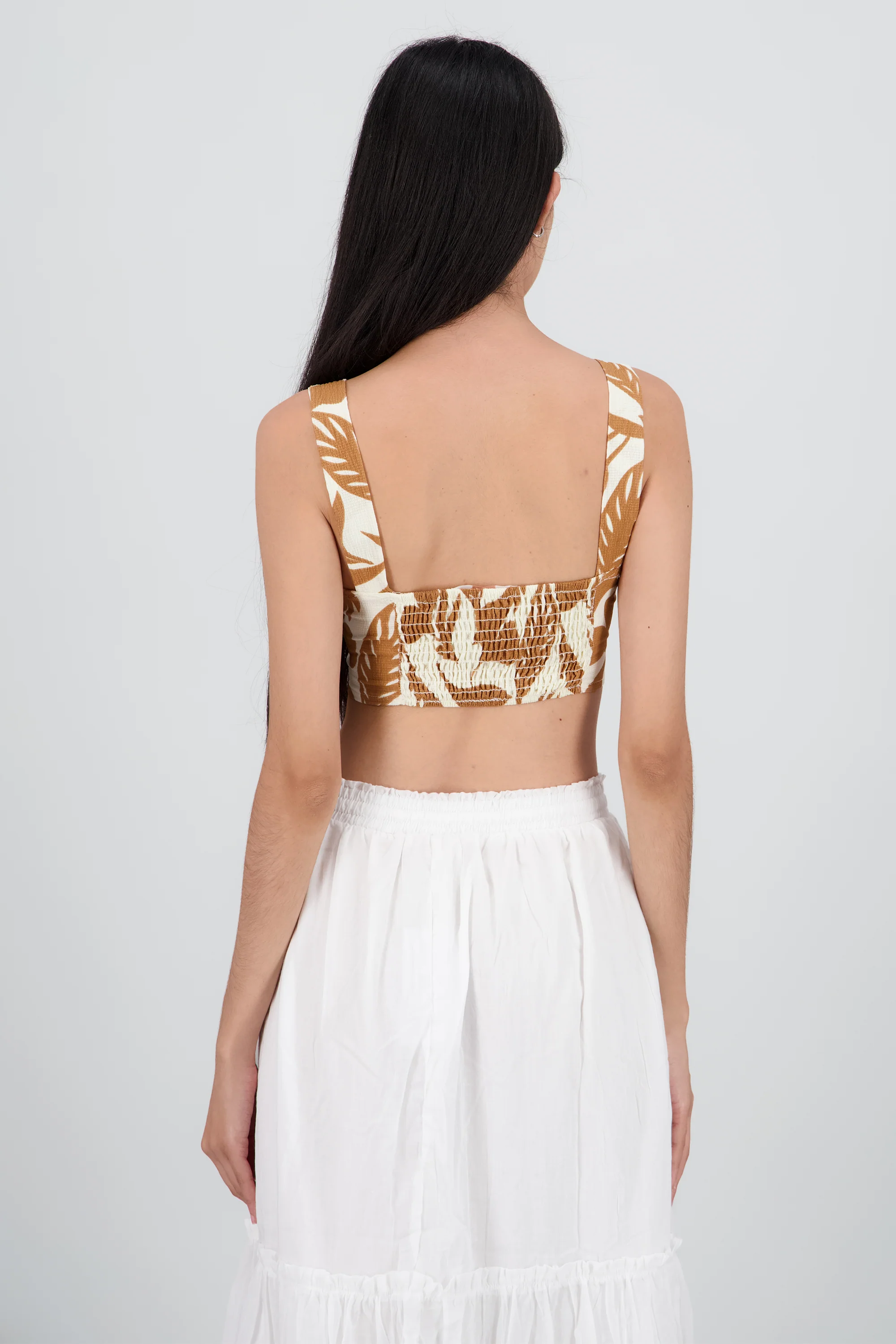 Top crop tirantes detalle smock - Image 4