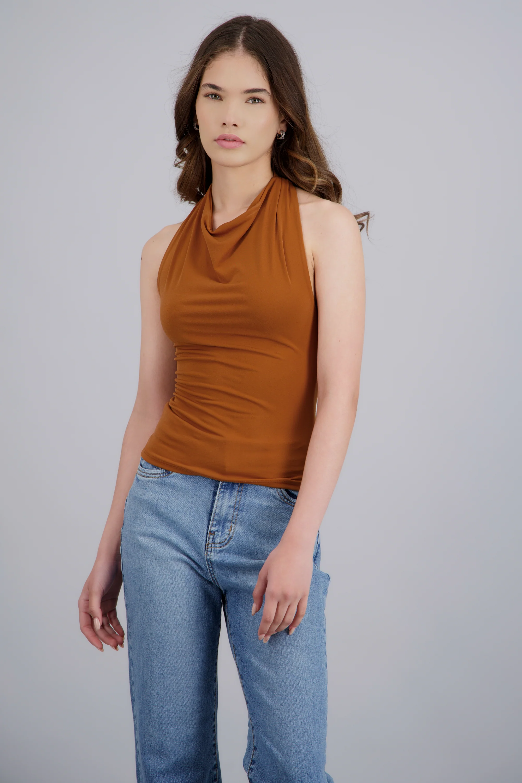 Top cuello cascada halter - Image 3