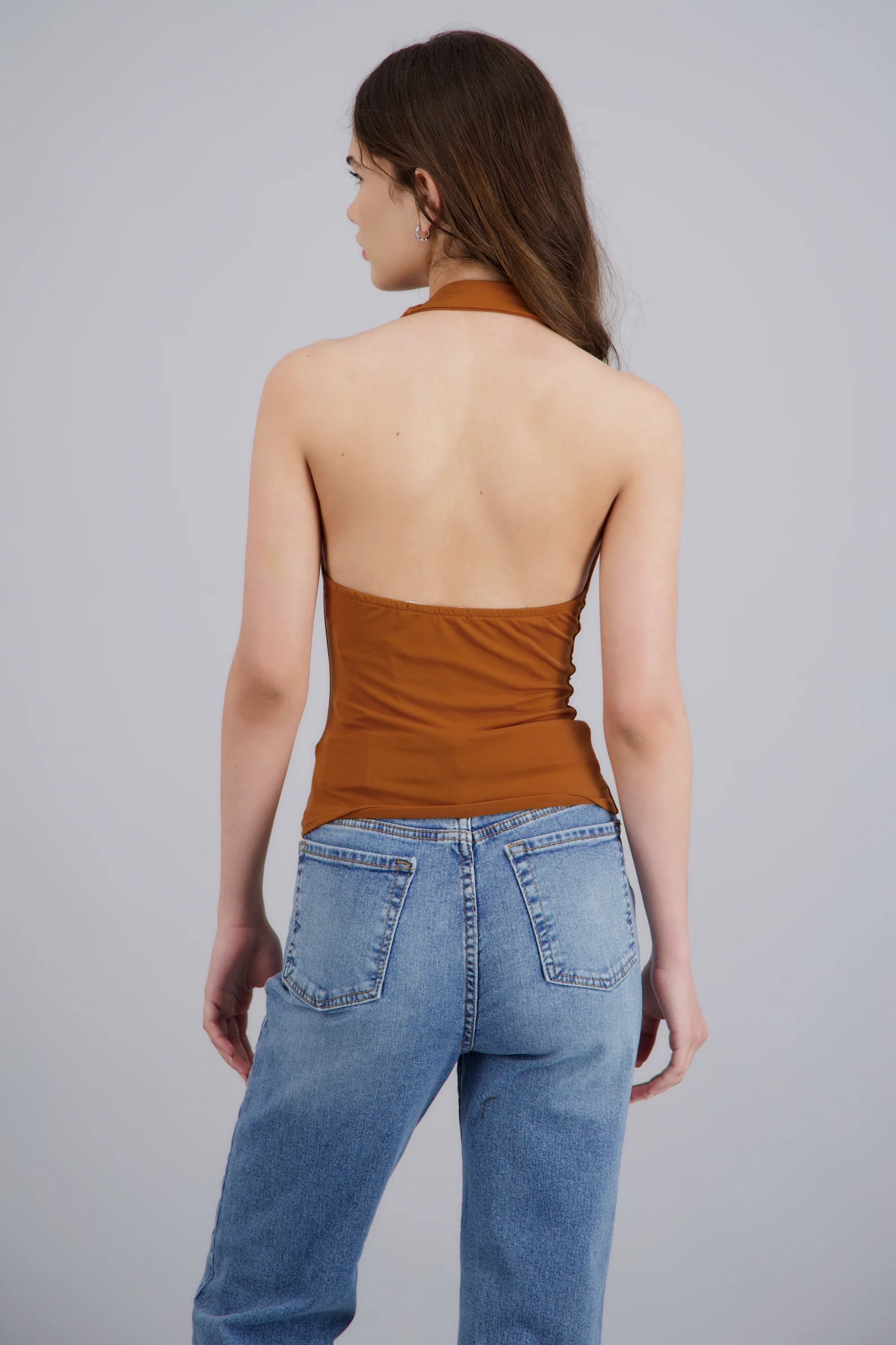Top cuello cascada halter - Image 4